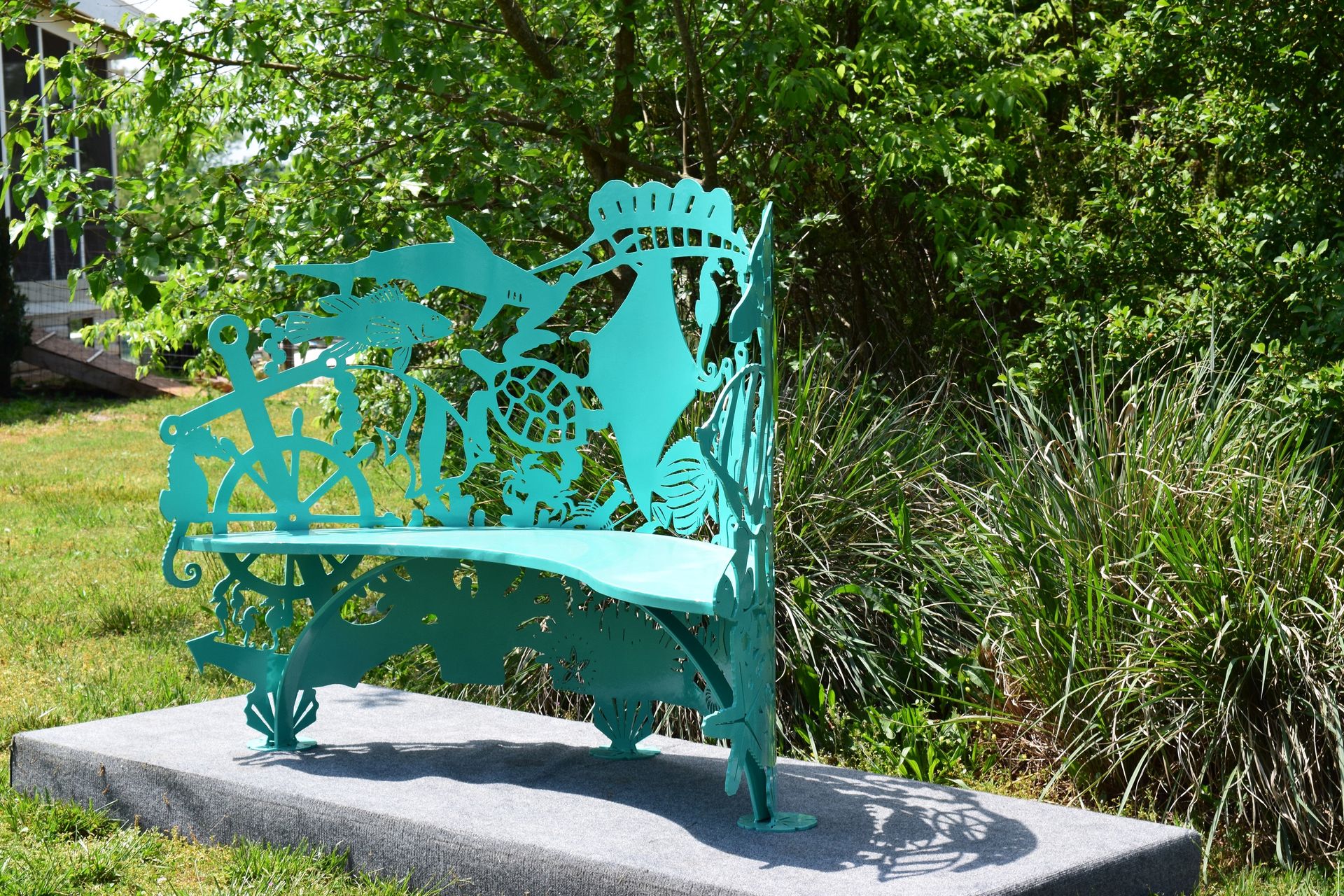 Sea Creatures Steel- Metal Bench 4 