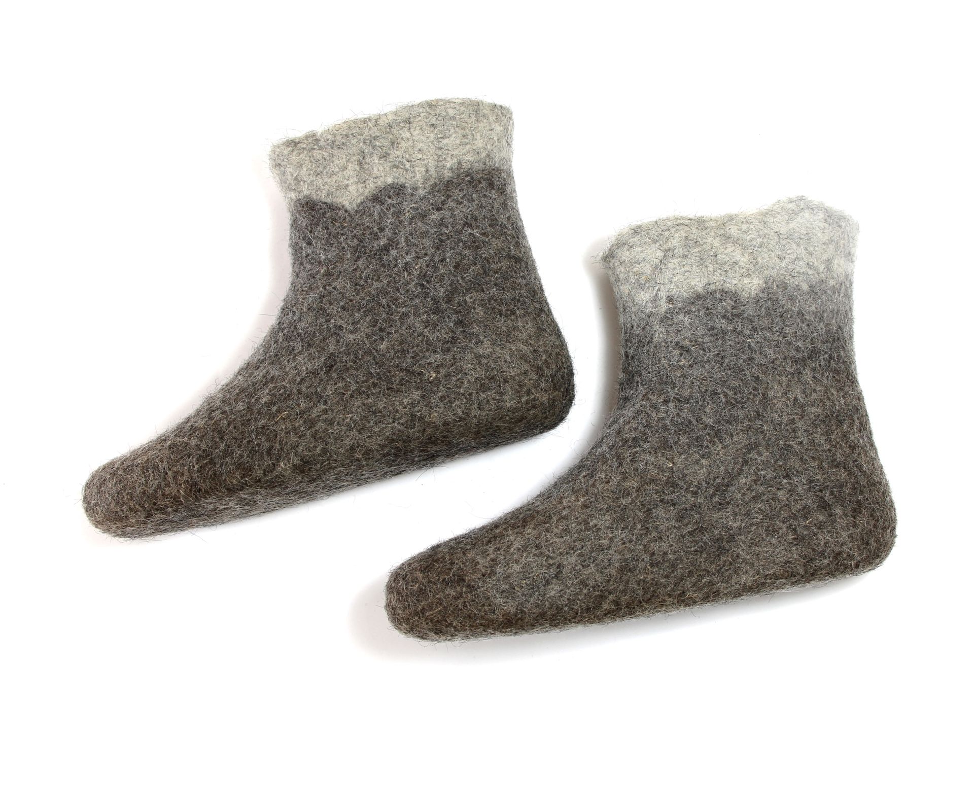 Womens Wool Boots Shades Of Grey Curls 3