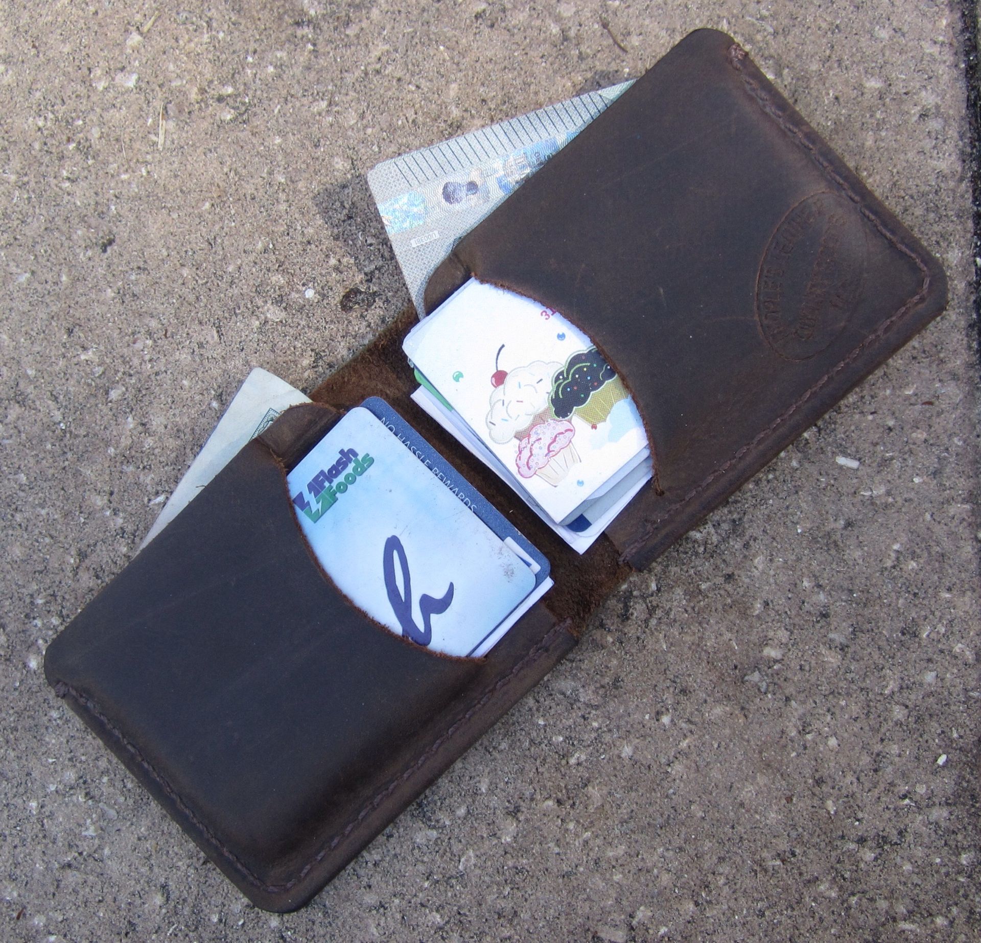 Leather Wallets, Slim Bifold Wallet, Minimalist Wallet 2 