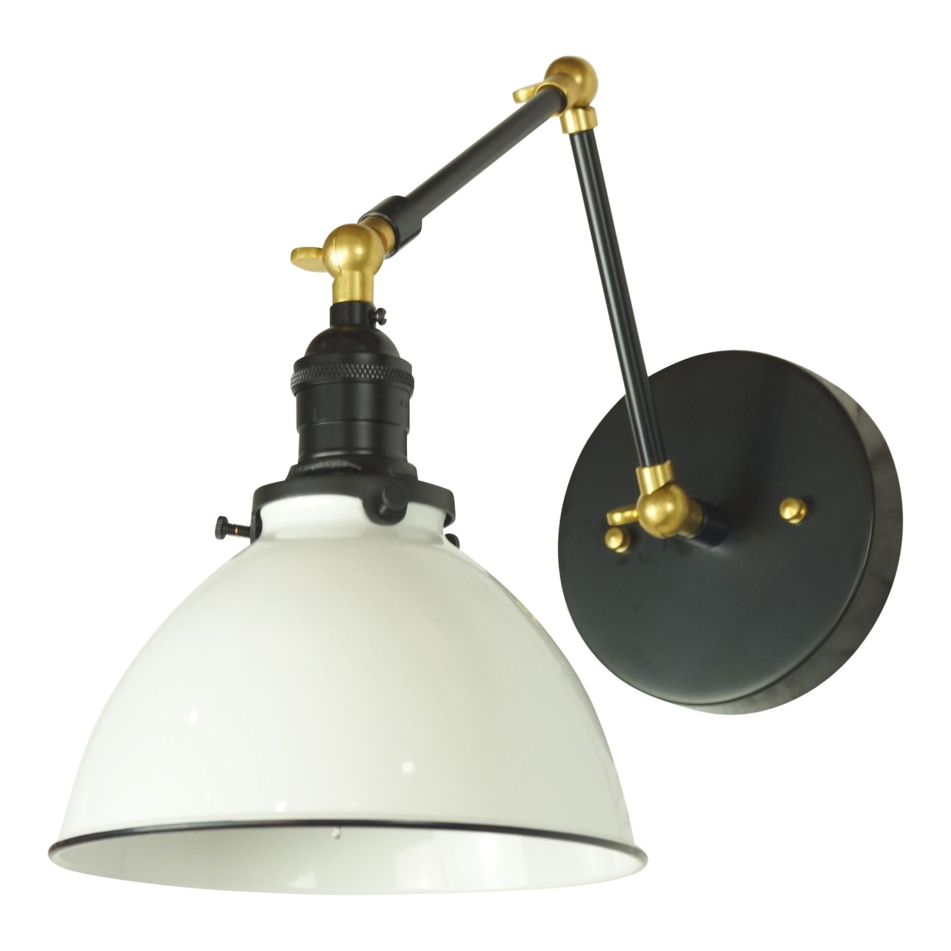 Colony 1-Light Dimmable, Swing Arm Wall Lamp 2 