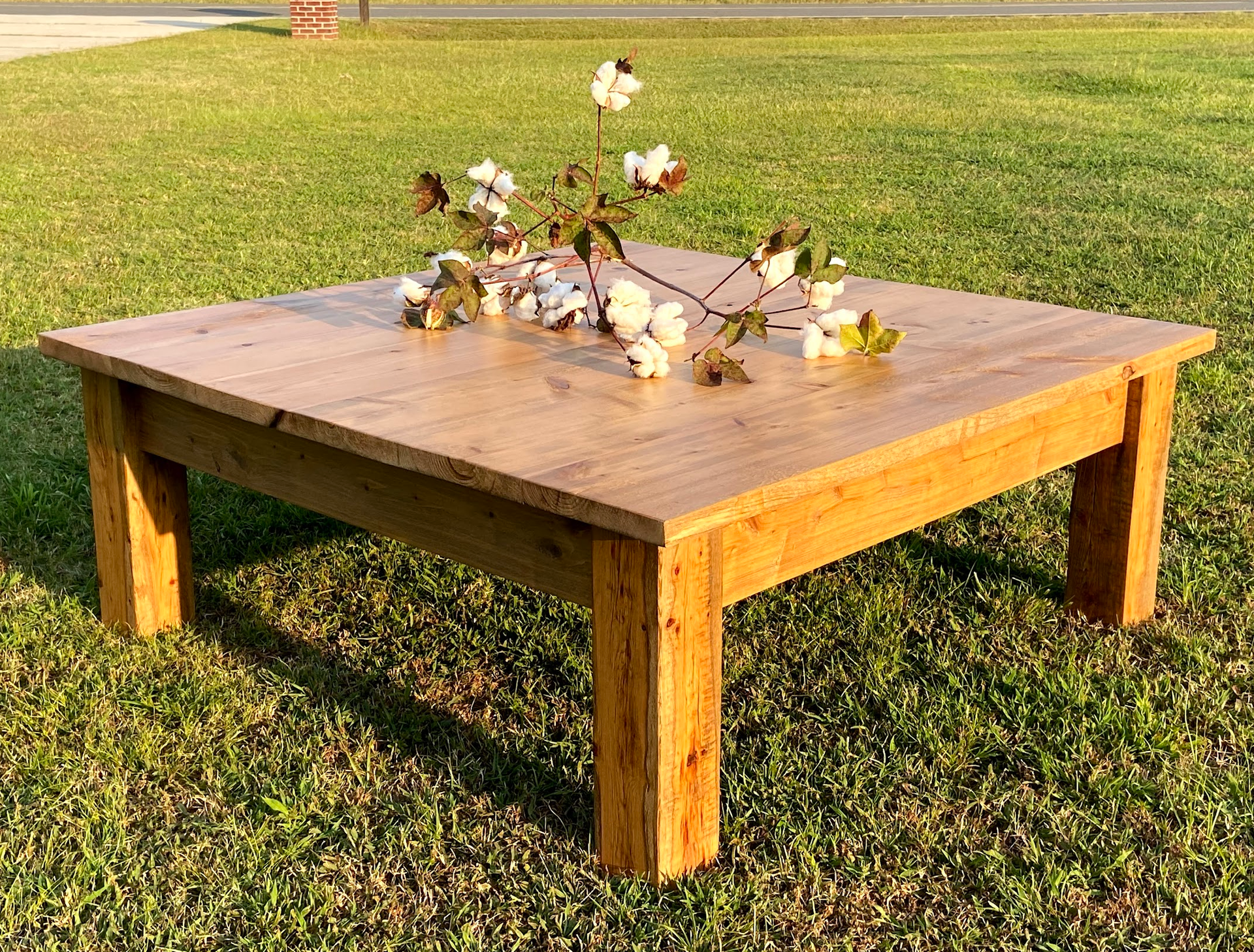 Rustic White Cedar Coffee Table 1
