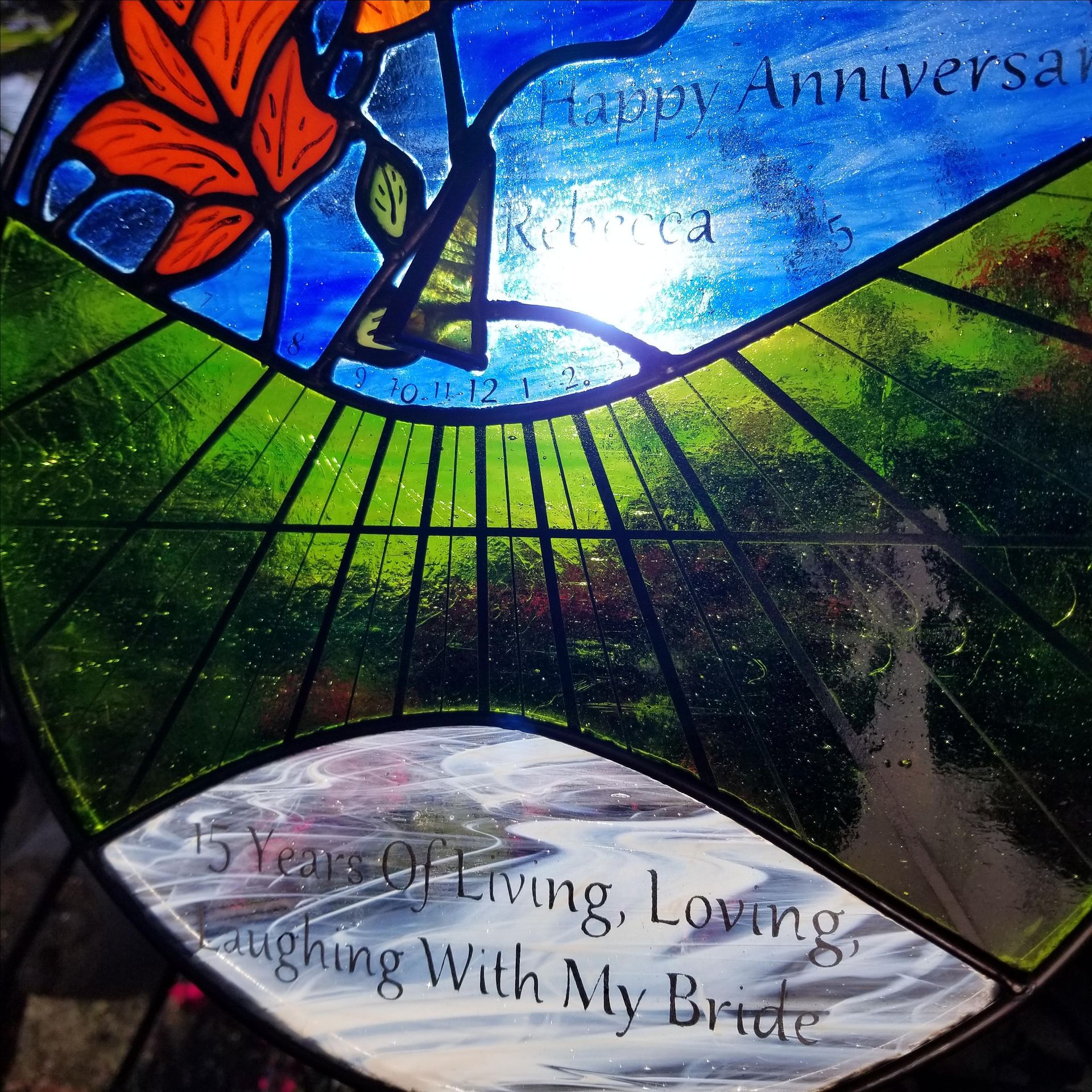 Stained Glass Sundial 5 