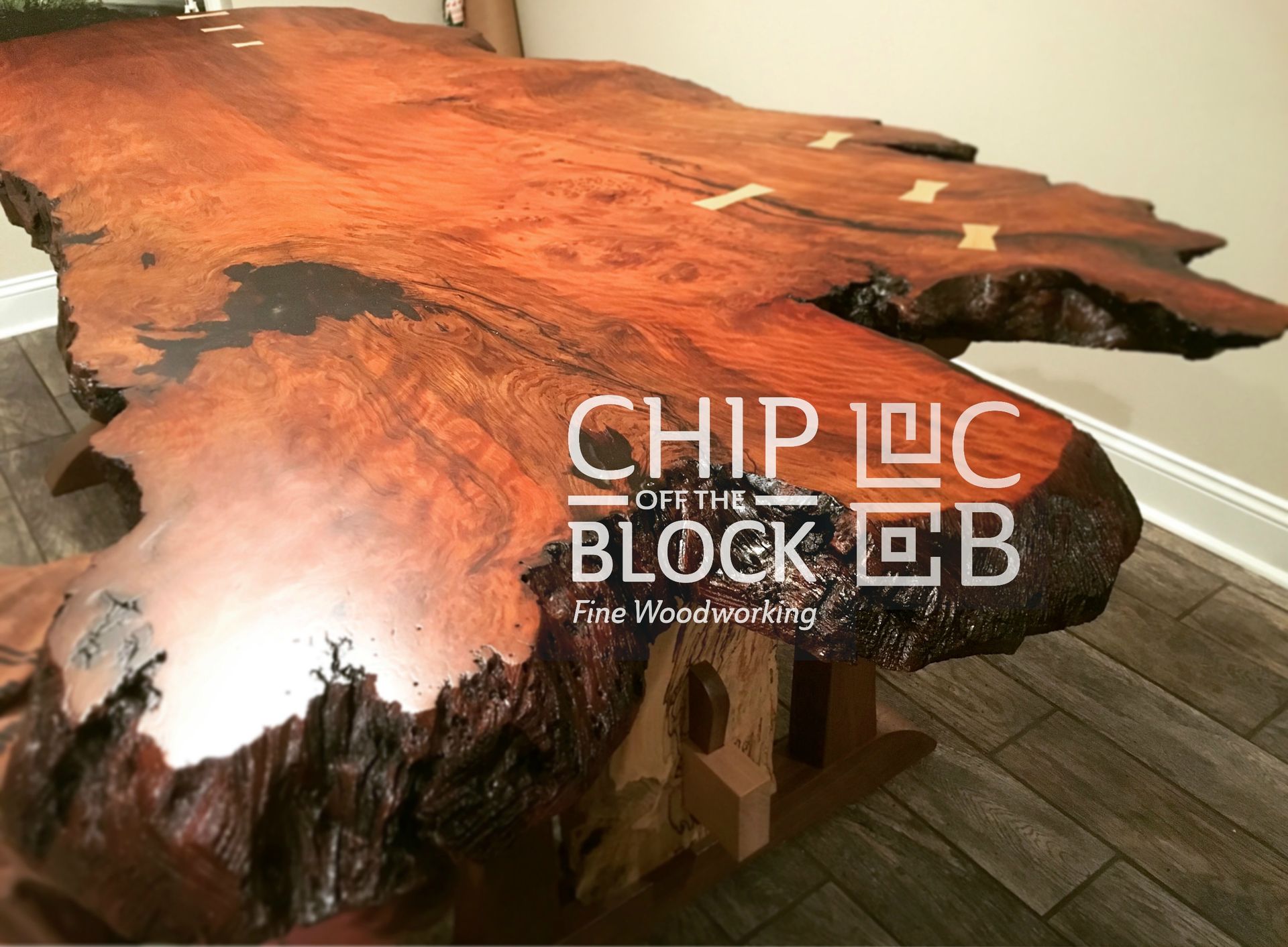 Redwood Natural Edge Dining Table 2 