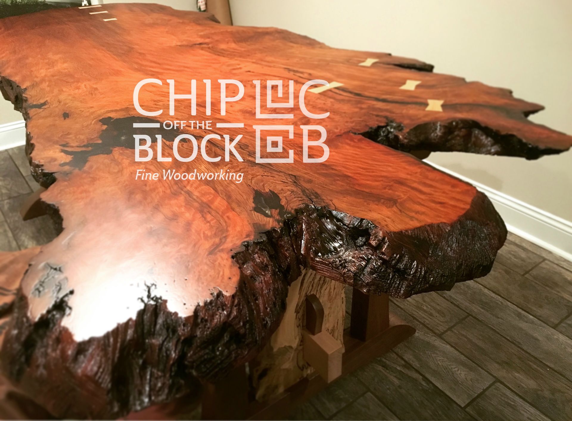 Redwood Natural Edge Dining Table 4 