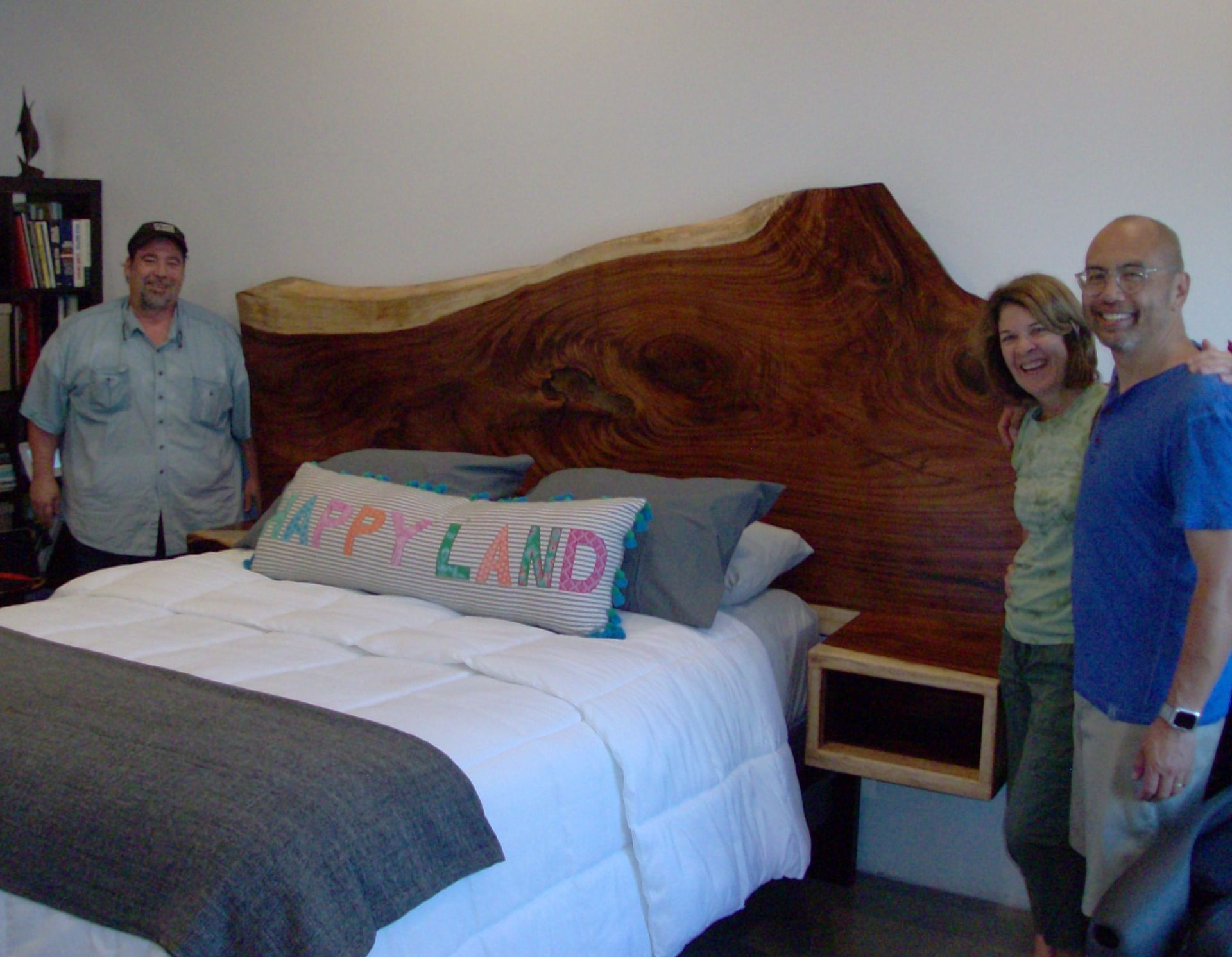 Headboard With Floating Nightstands 3