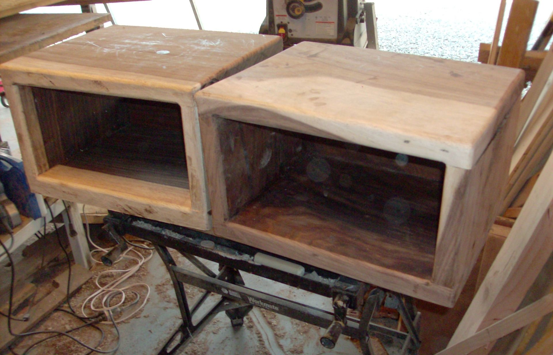 Headboard With Floating Nightstands 5