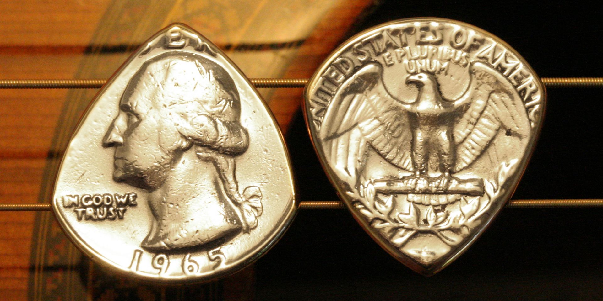 Usa Coin Guitar Pick - 1965-2020 Any Date 3