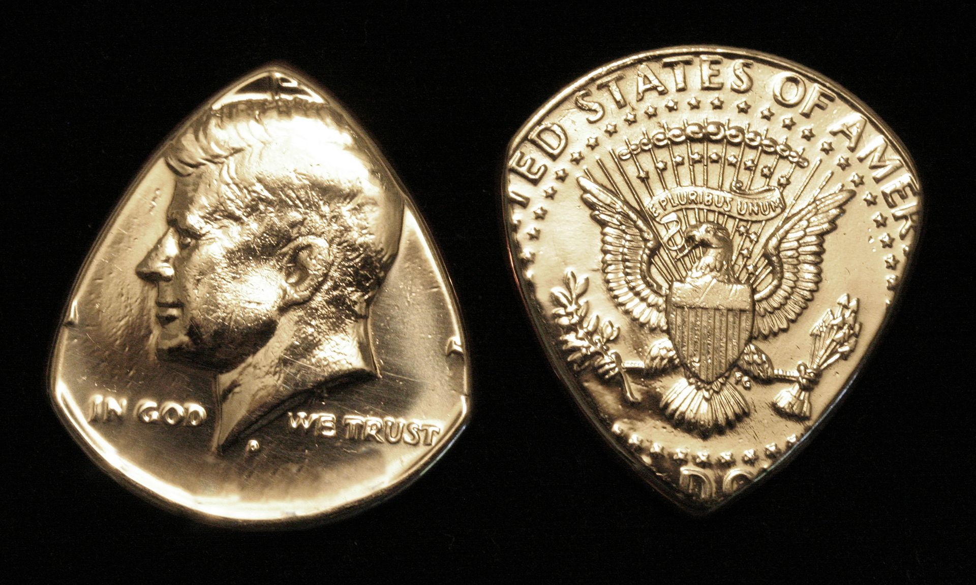 Usa Coin Guitar Pick - Kennedy Half Dollar