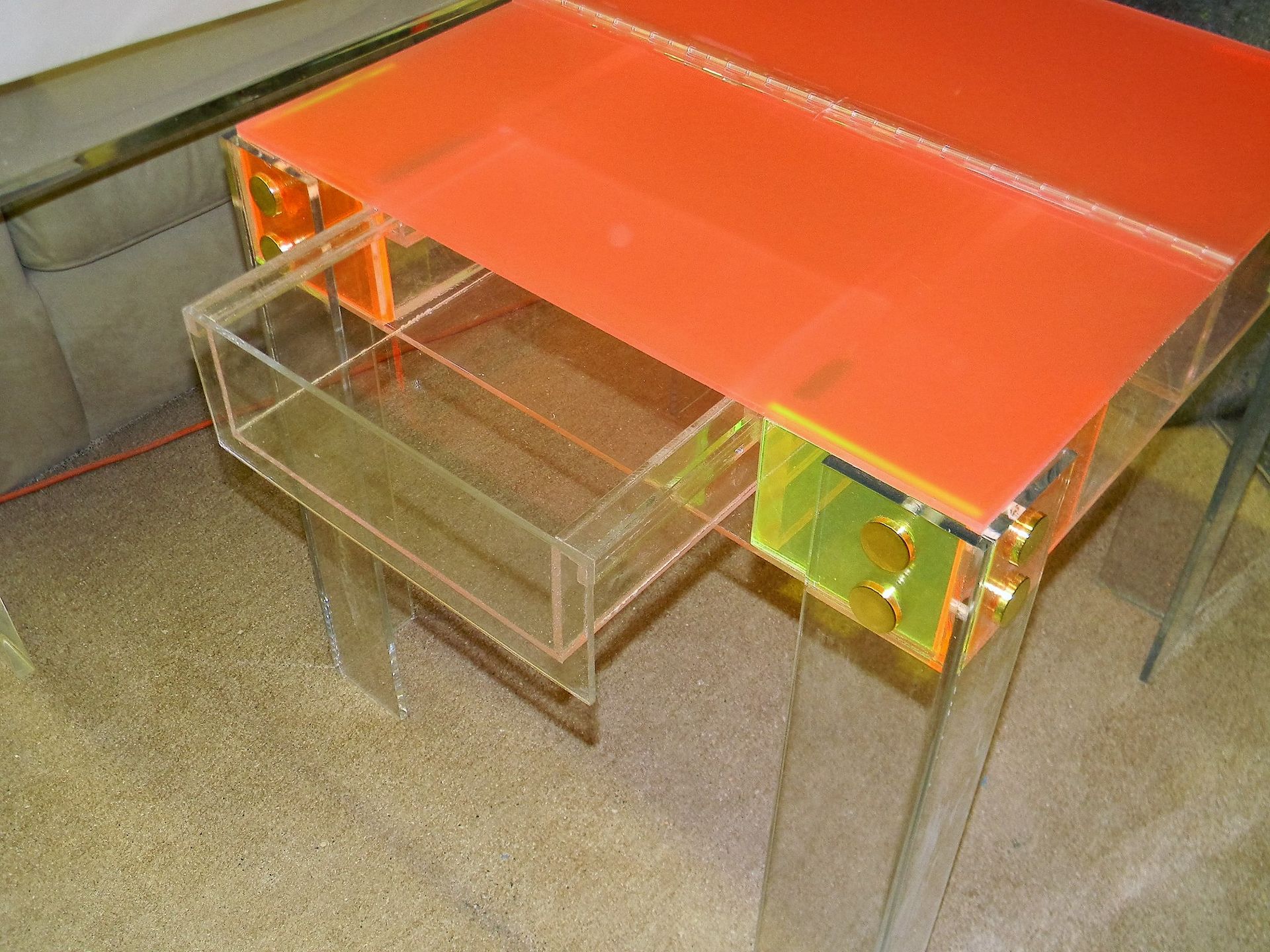 Acrylic Kids Craft Table - Perfect Size For Small Seats.  Hand Crafted, Custom Options Avvailable 3 