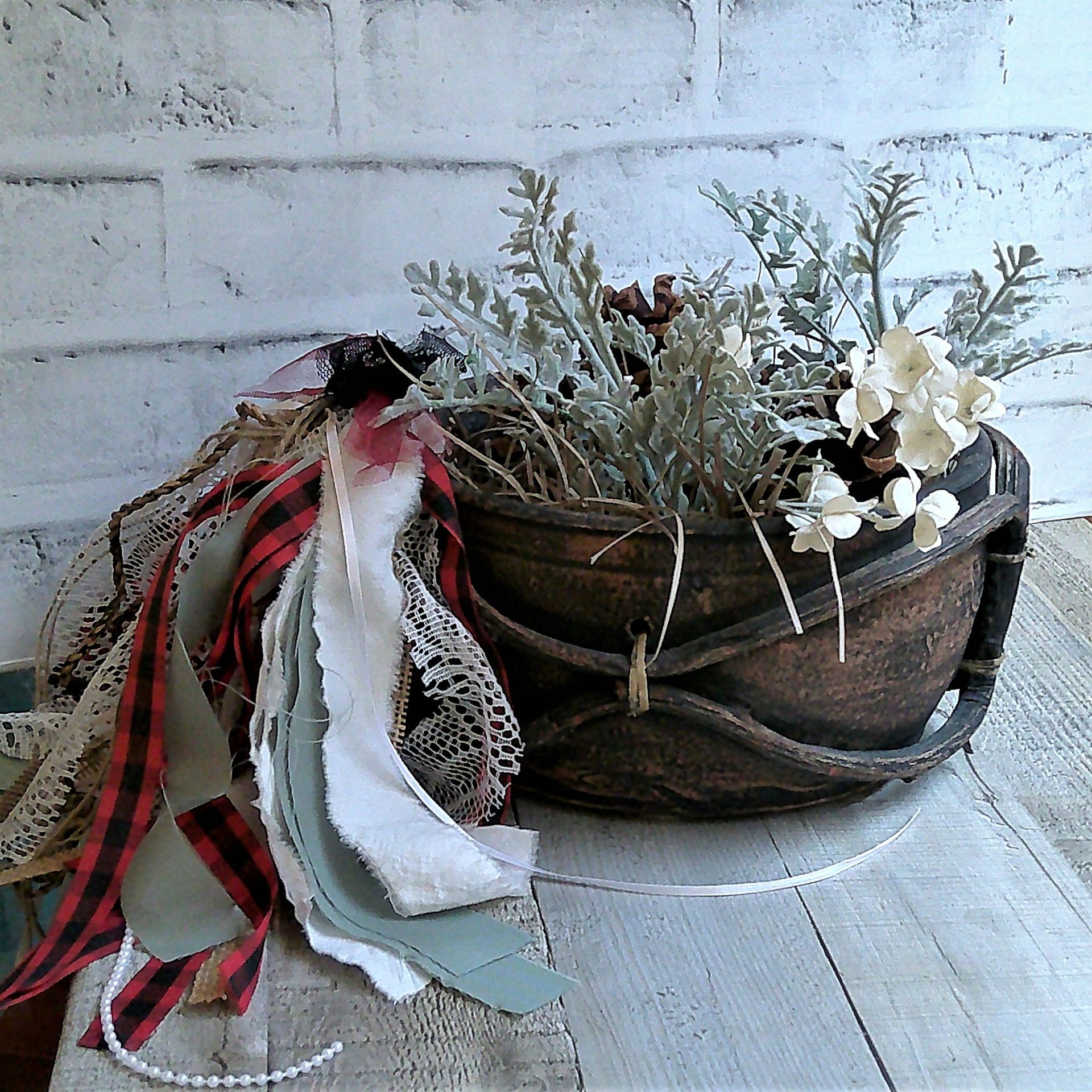 Rustic Bowl Handmade Primitive Bowl Pine Cone Arrangement Woodland Cabin Decor 3 