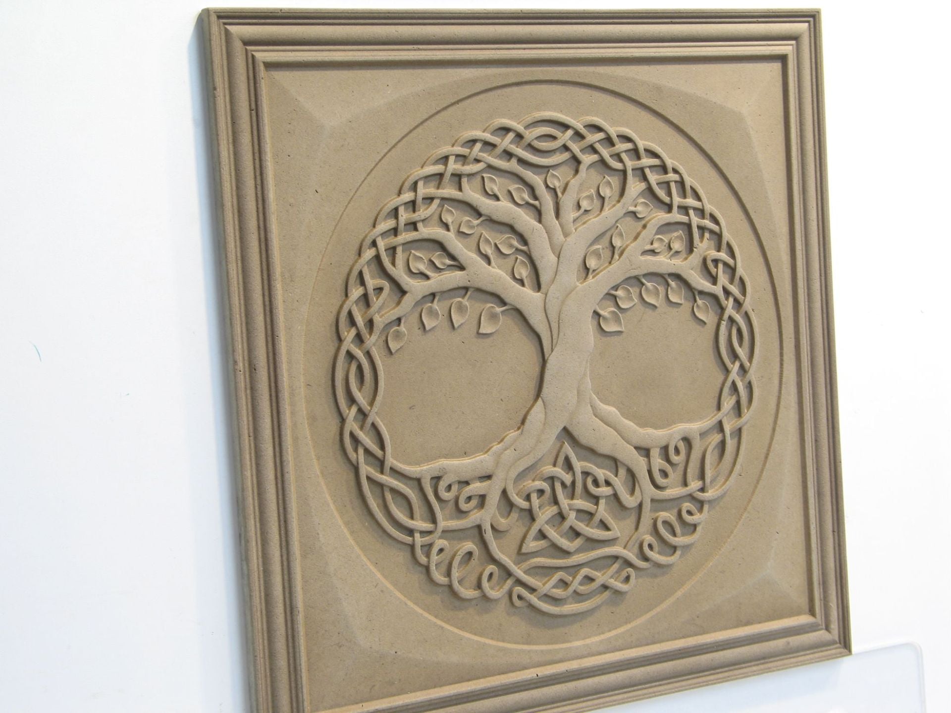 Relief Carved Limestone Tree Of Life Decorative Backsplash Tile Insert 2 