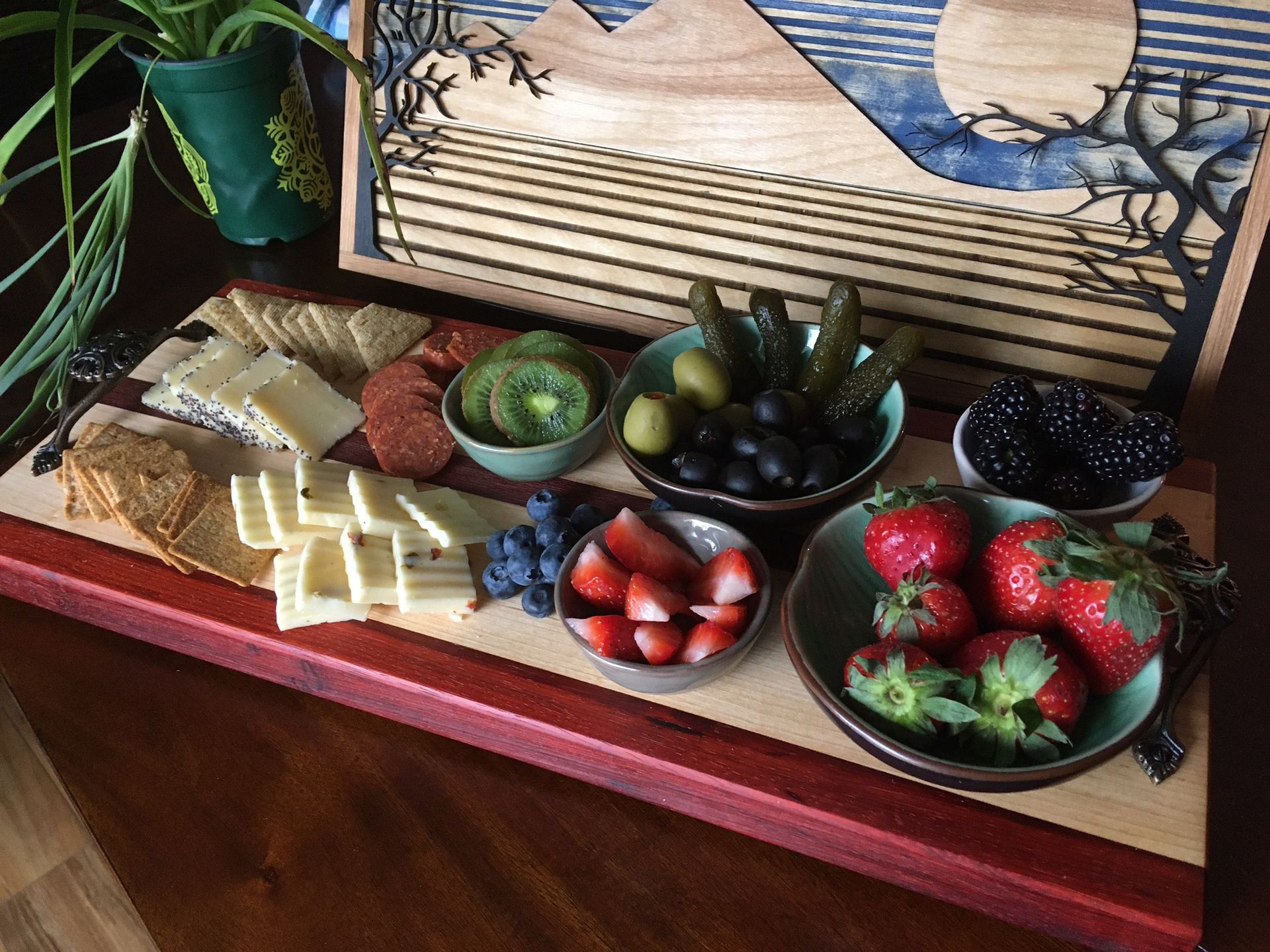 Charcuterie Serving Tray - Cutting Board Tray 2 