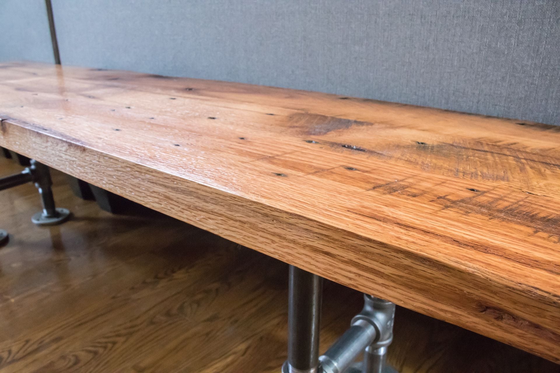 Red Oak Bench | Industrial Bench | Barn Wood Bench 3