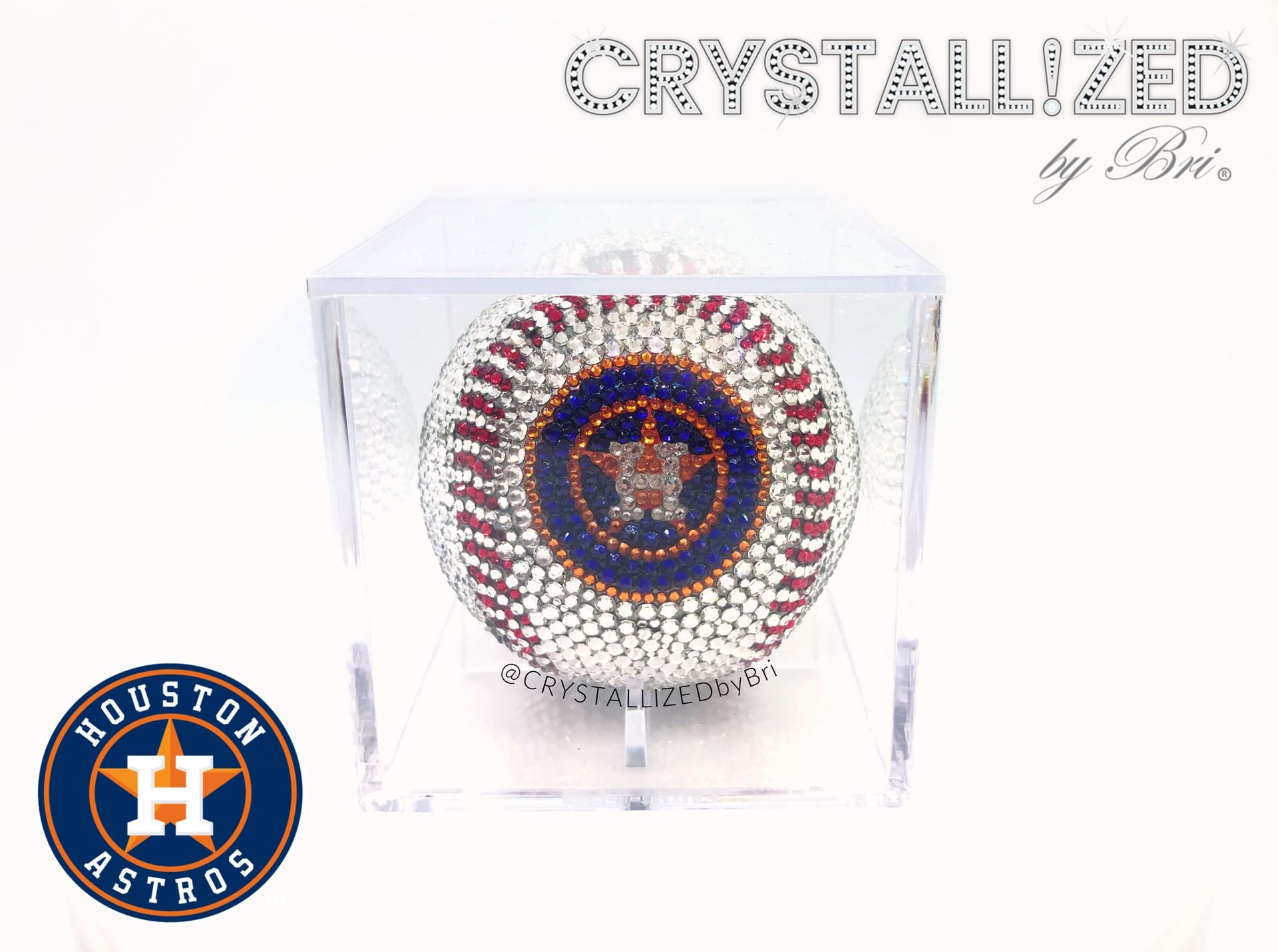 Any Team Crystallized Baseball Mlb Game Sized Sports Bling Genuine European Crystals Bedazzled 4