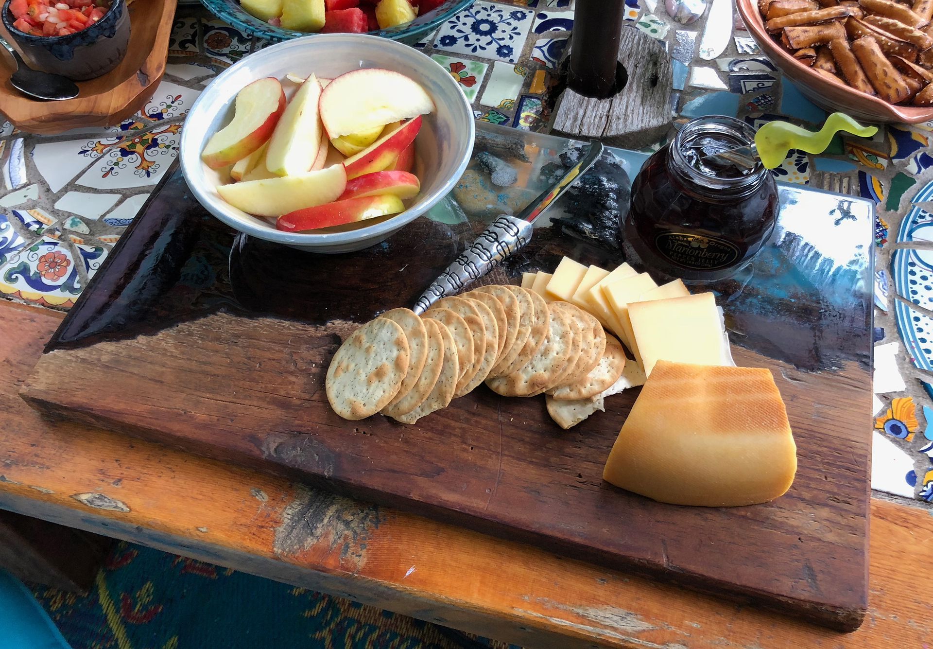 Rustic Wood Epoxy Resin Serving Boards 2