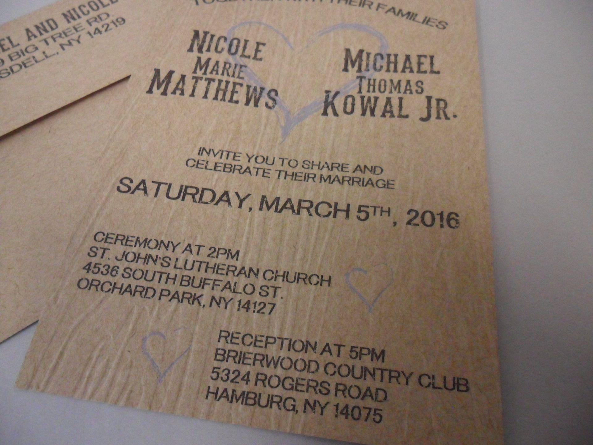 Rustic Invitation