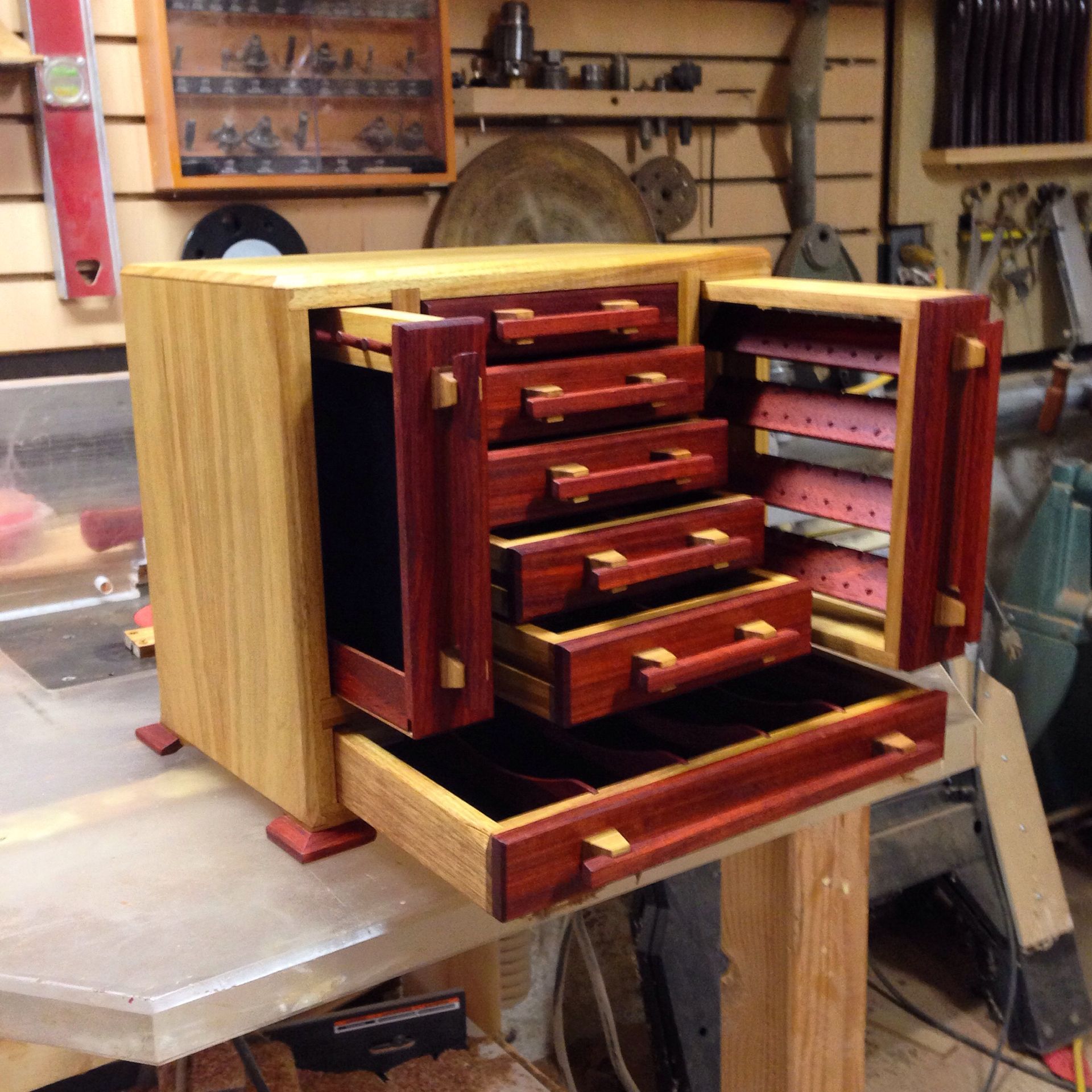 Padauk And Canarywood Jewelry Box 2 