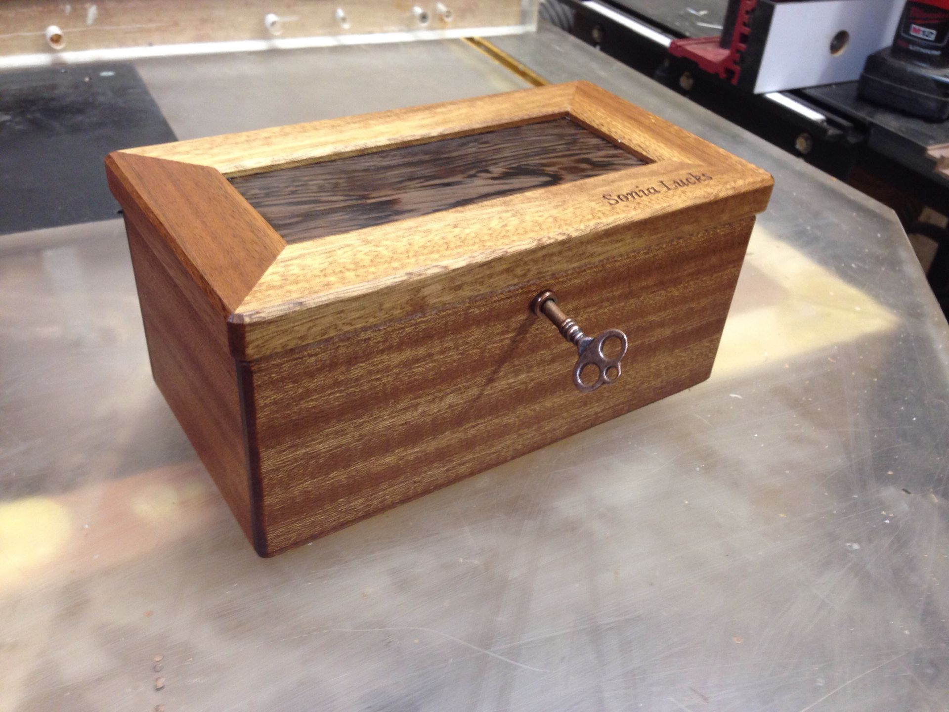Sapele And Wenge Keepsake Box 1