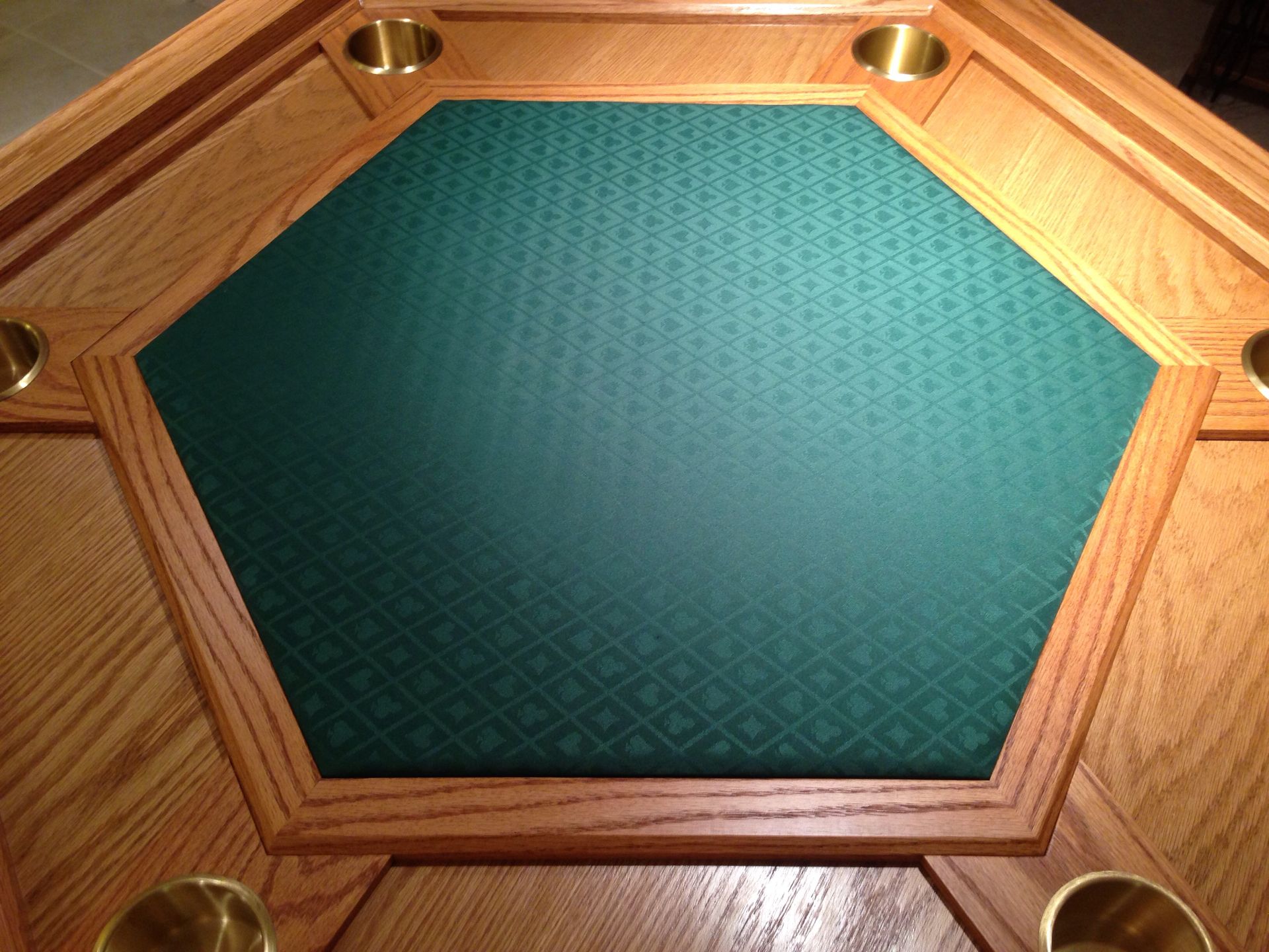 Oak Poker Table 4 