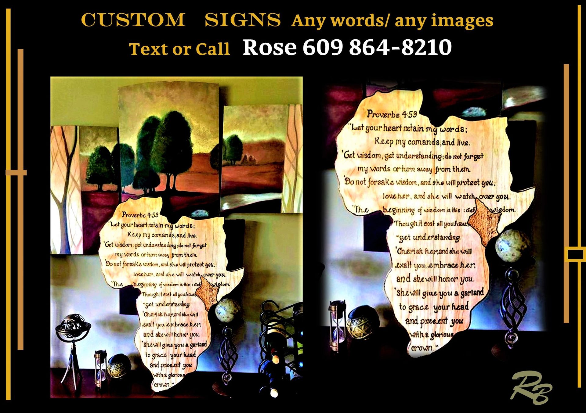 Custom, Sign, Country, State, Africa,Wood Anniversary, Anniversary Gift