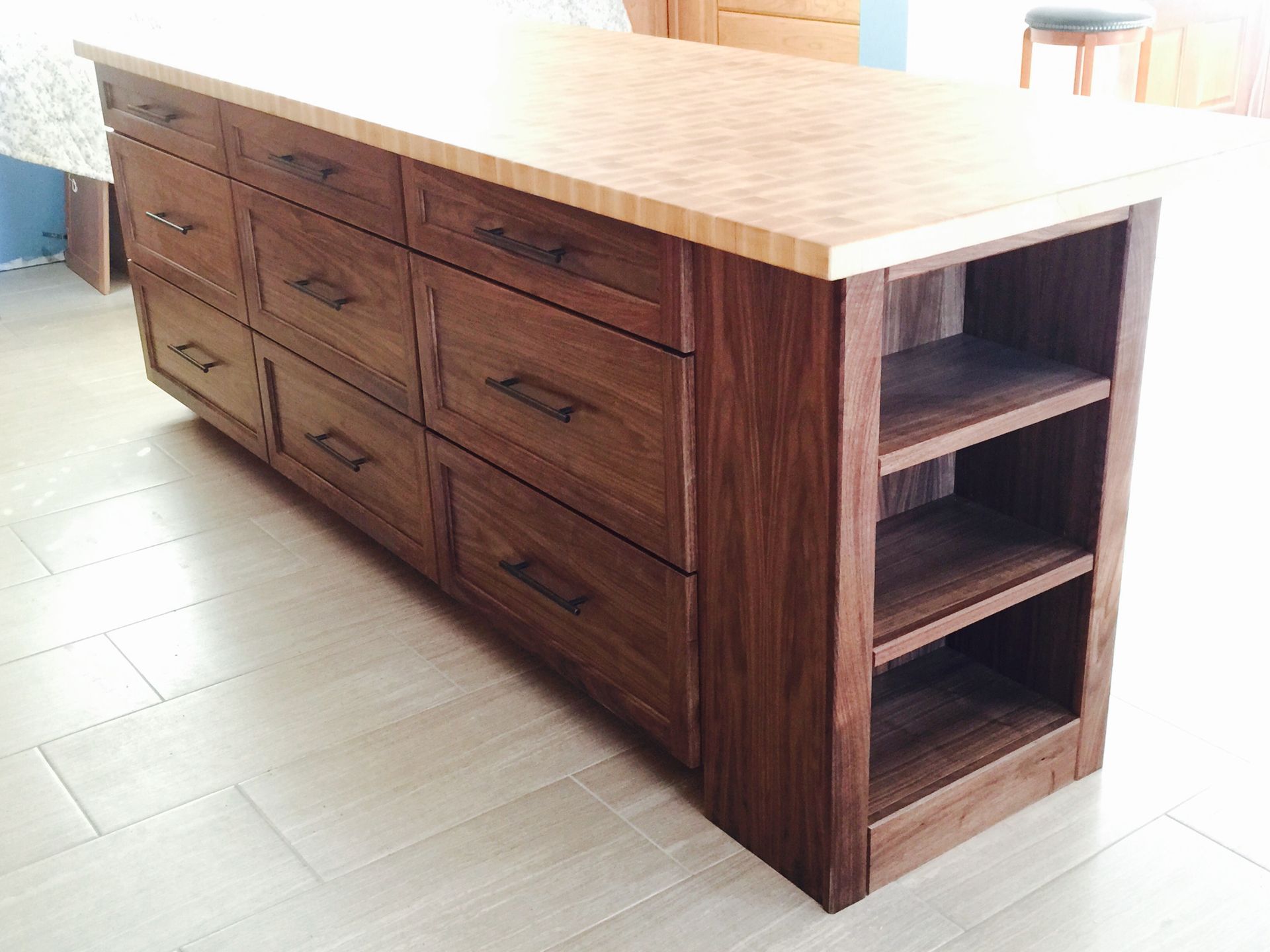 Butcher Block Kitchen Island 2