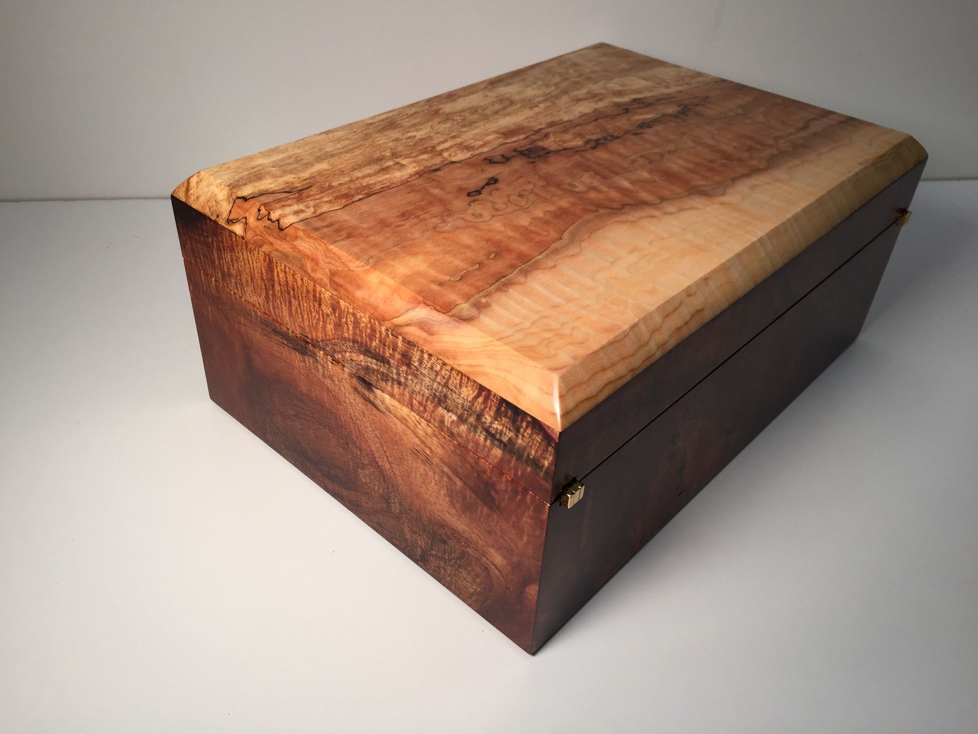 Custom Koa With Spalted Maple Lid 2 