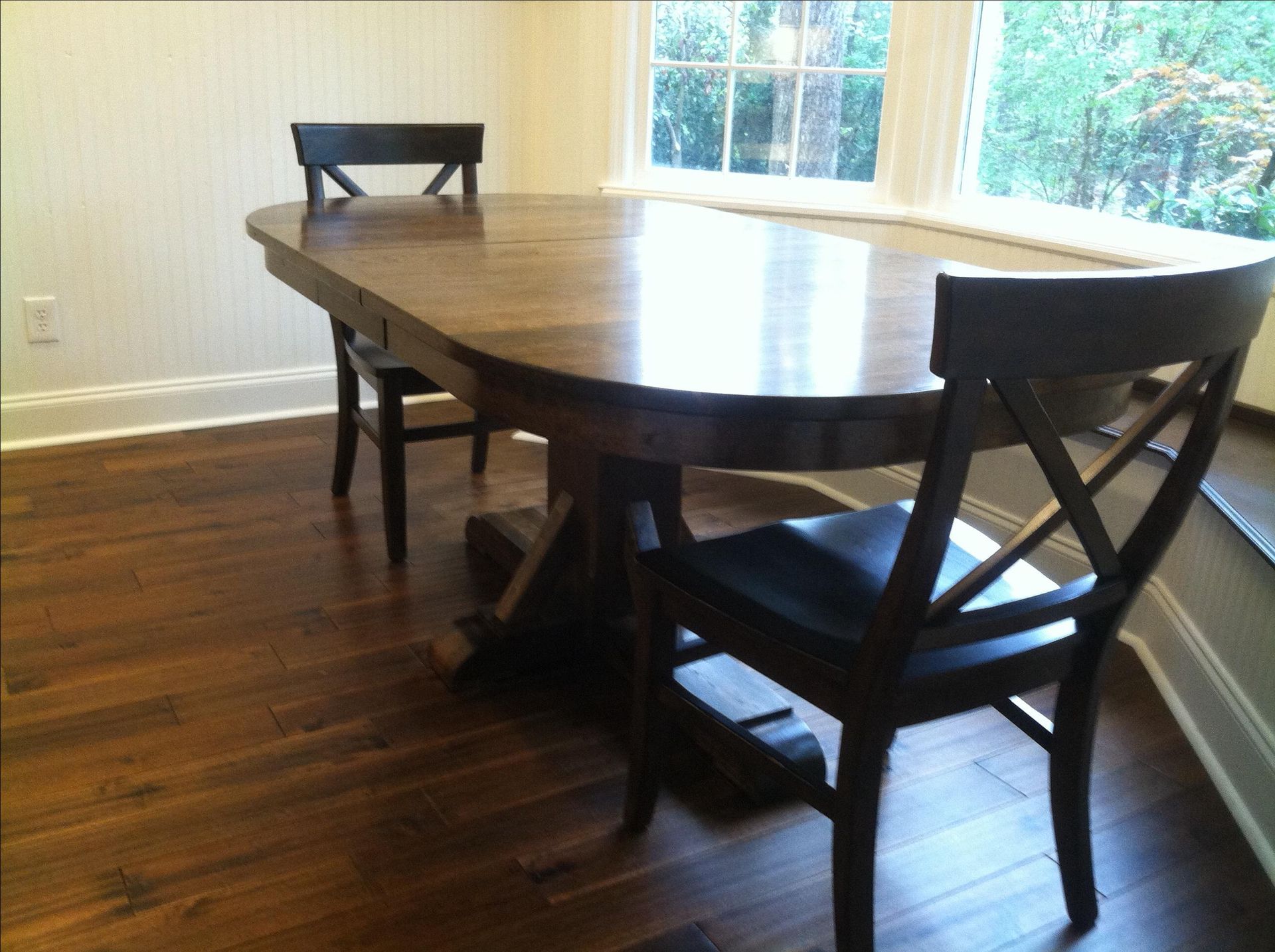 Oval Dining Pedestal Table-Cherry 4