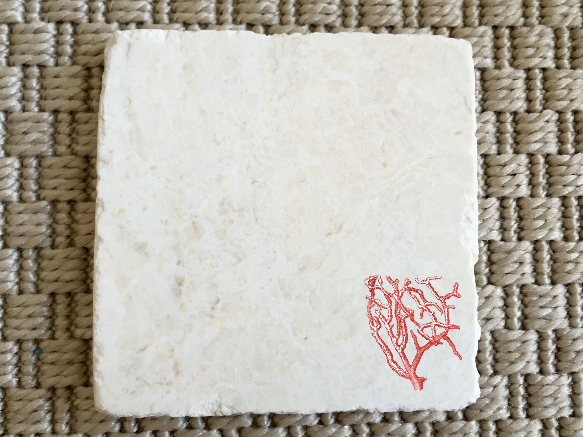 Coral Seaside Stone Coasters (Set Of 4) 2