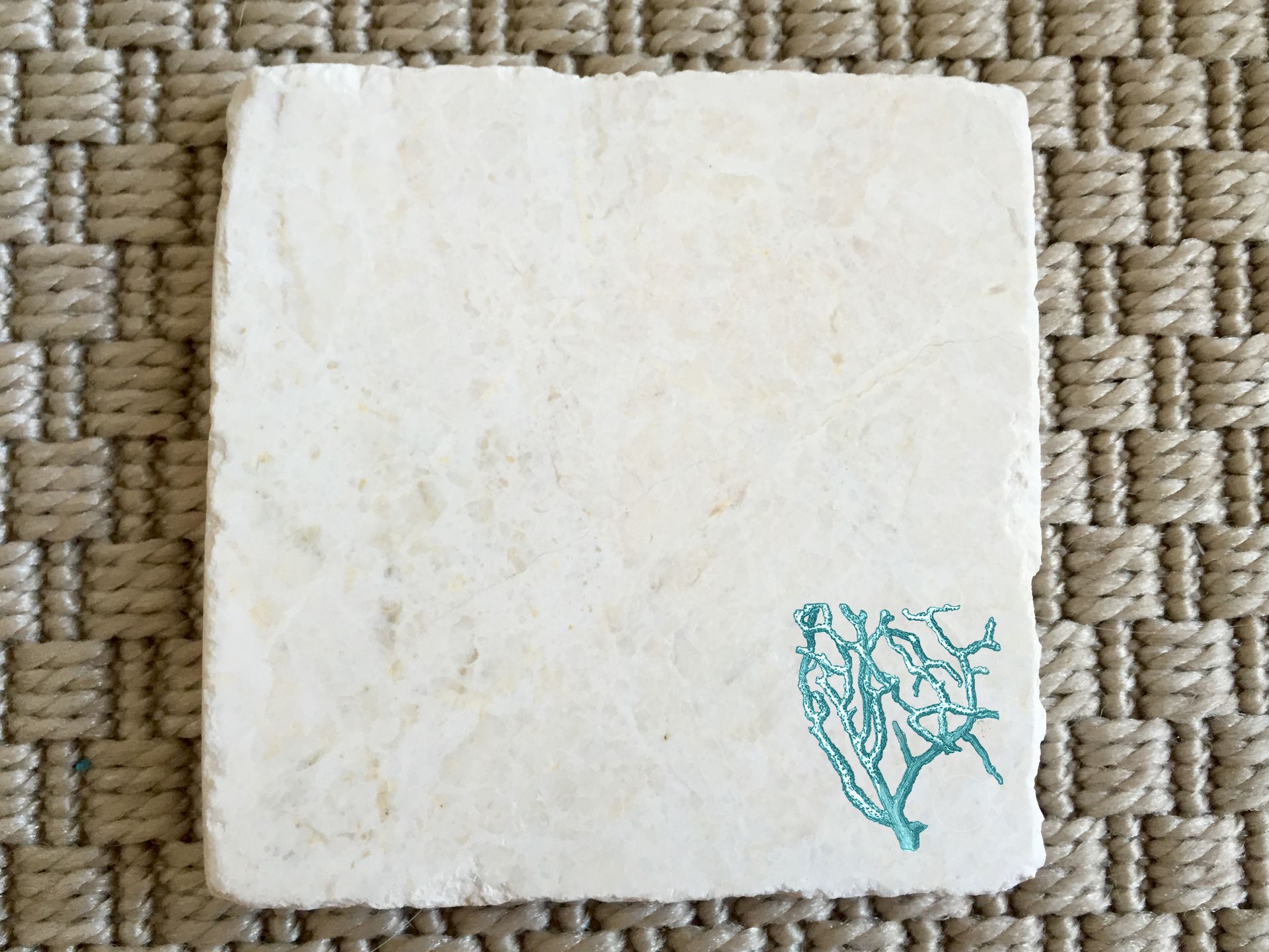 Coral Seaside Stone Coasters (Set Of 4) 3