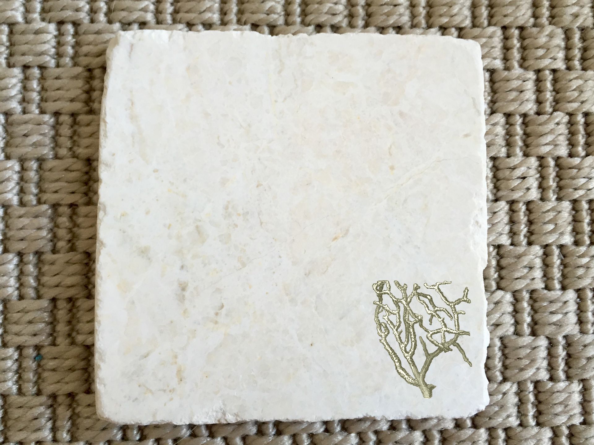 Coral Seaside Stone Coasters (Set Of 4) 4