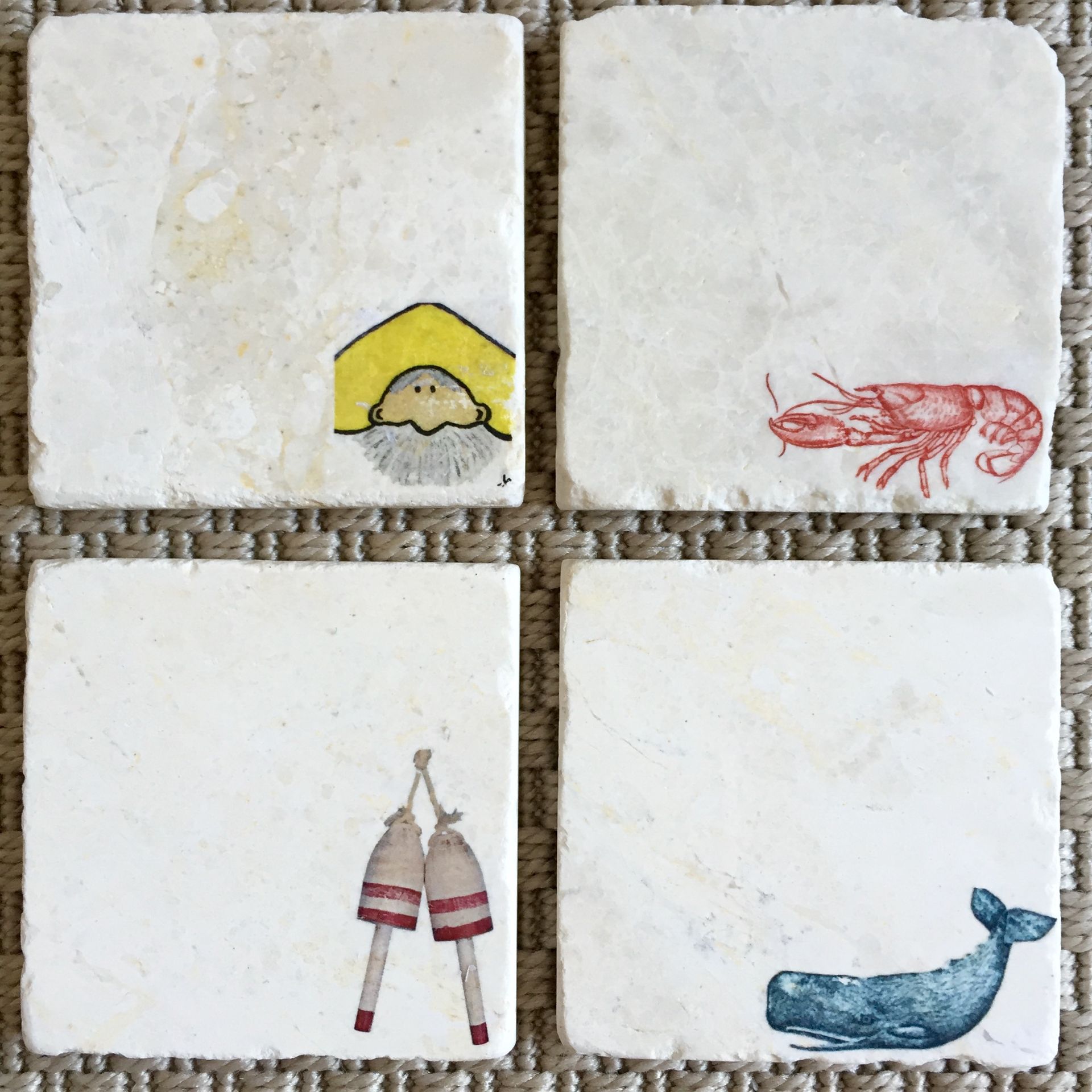 New England Custom Stone Coasters (Set Of 4)
