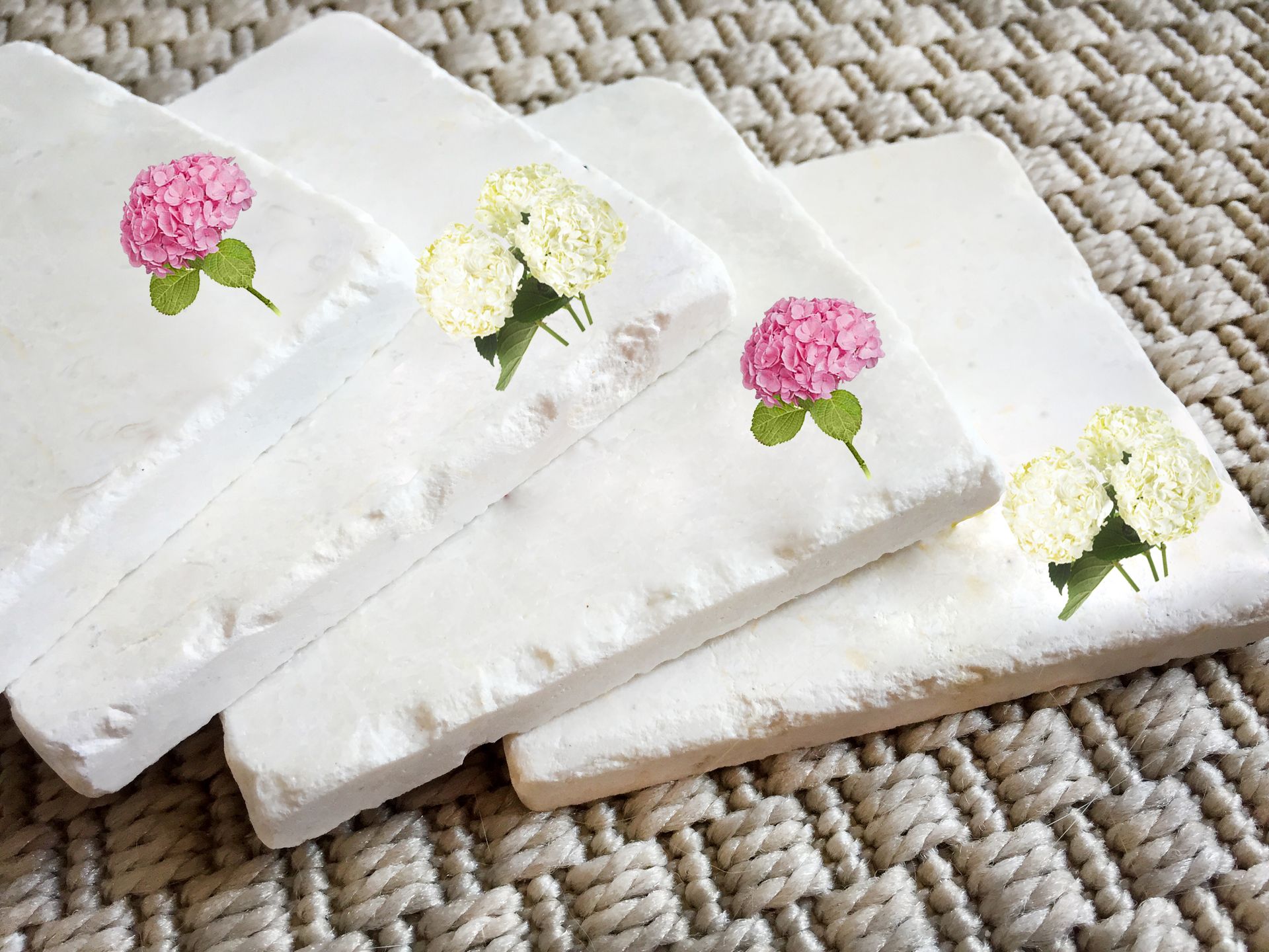 Hydrangea Stone Coasters (Set Of 4) 2