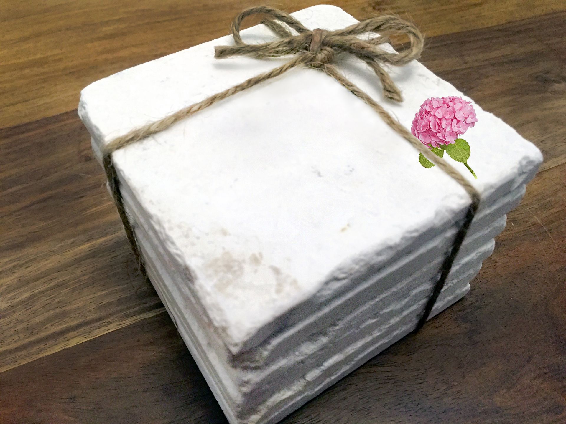 Hydrangea Stone Coasters (Set Of 4) 3