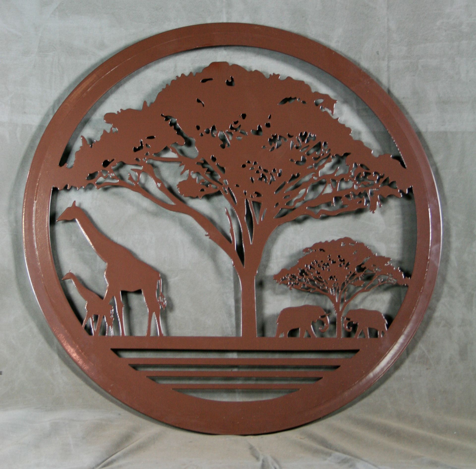 African Savannah Artistic Steel Gate - Decorative Steel Panel - Garden Gate - Custom Gate - Handmade 2 