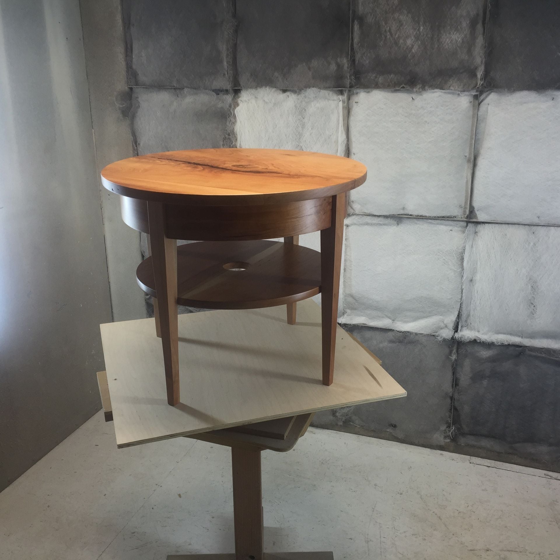 Round End Table In Biedermeier Style 3 