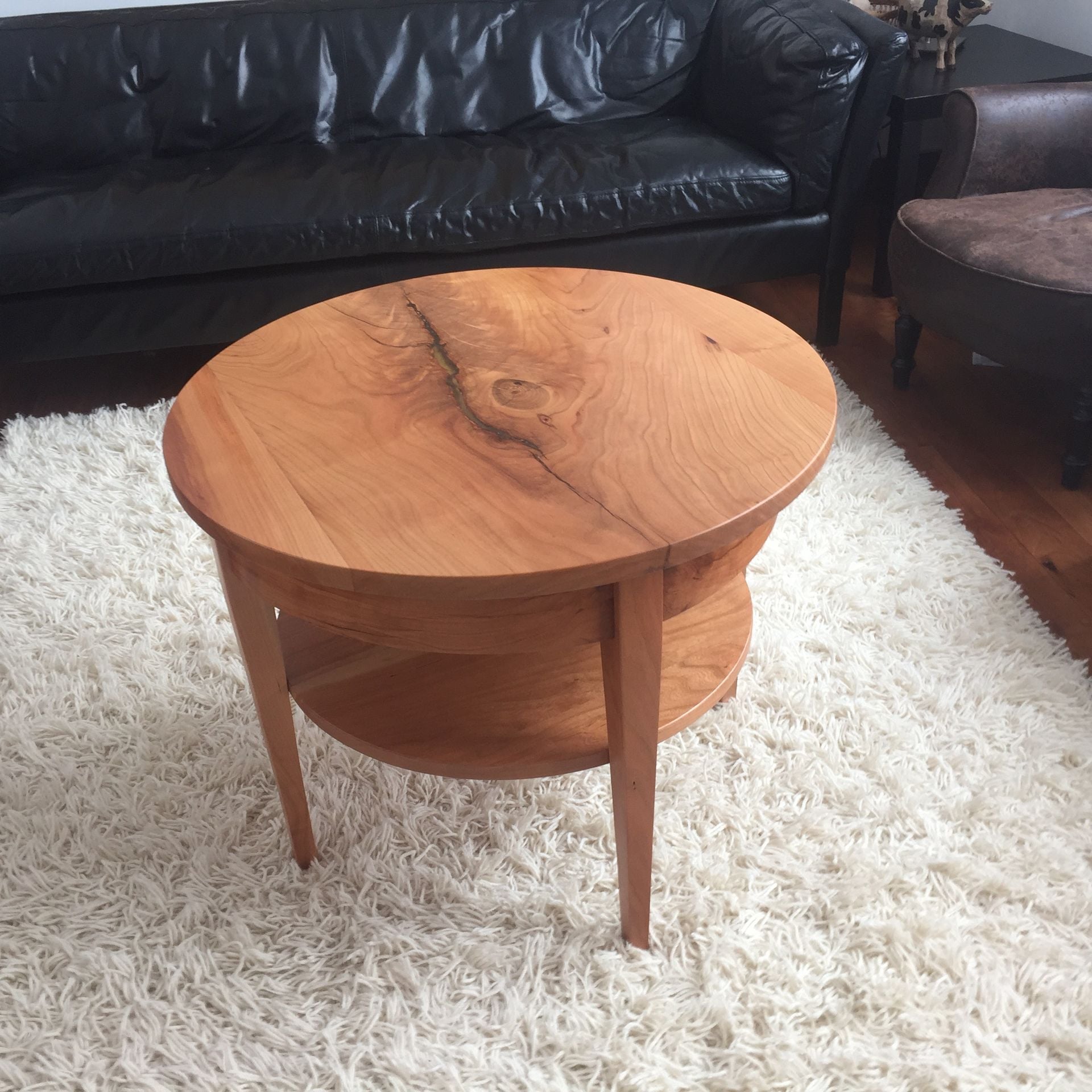 Round End Table In Biedermeier Style 1 