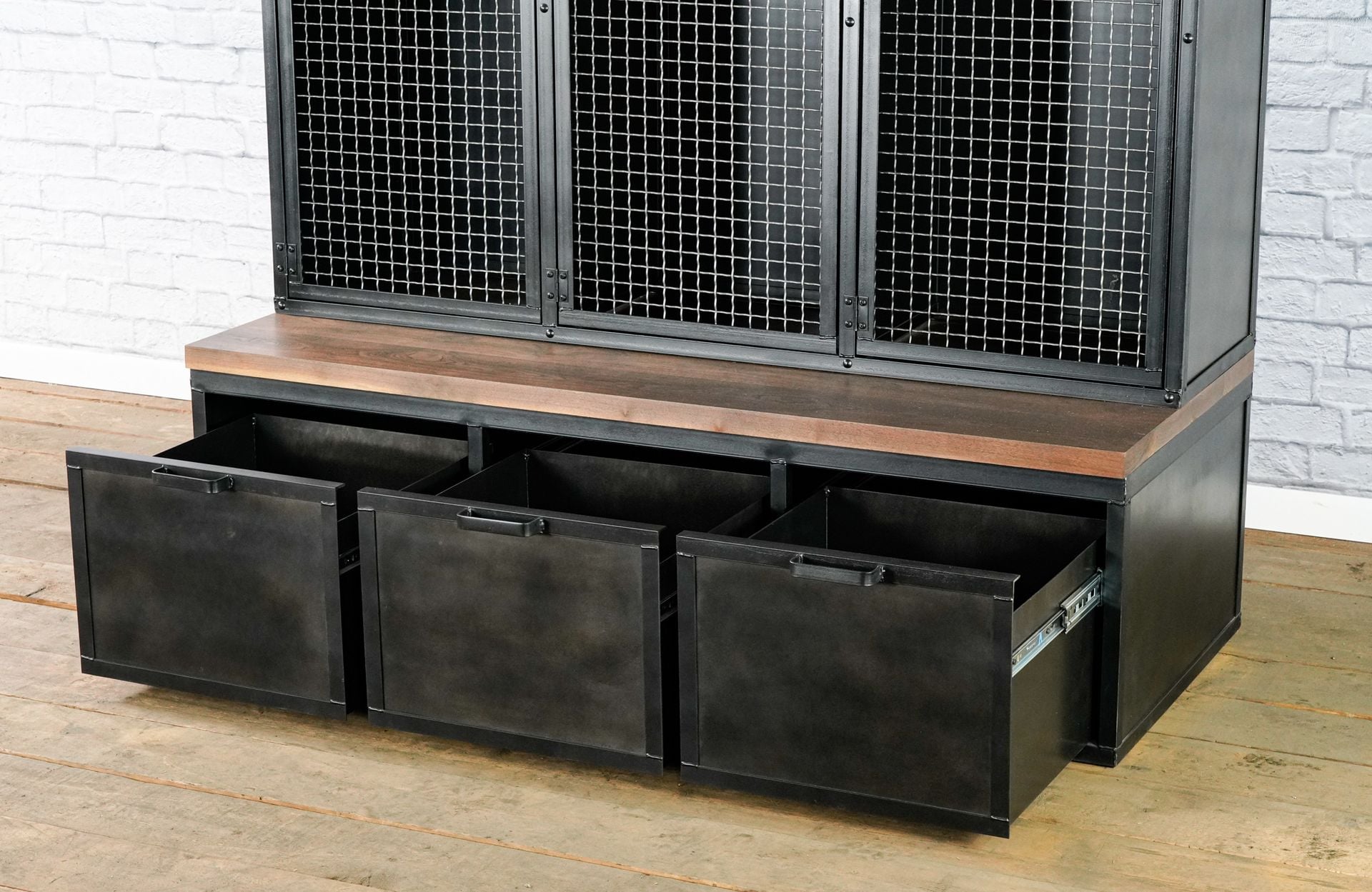 Vintage Industrial Mud Room Locker. Modern Lockers.. Retail