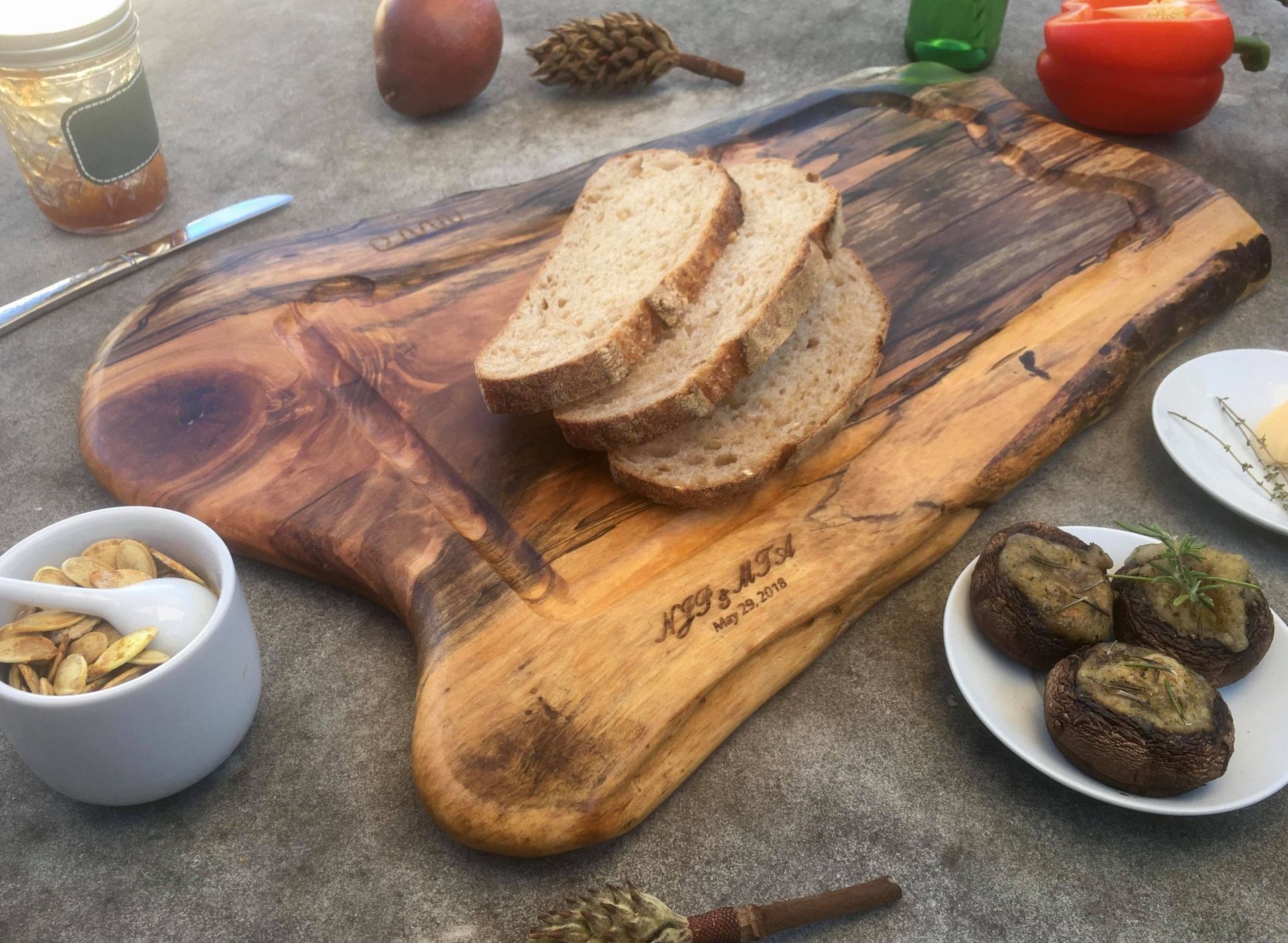 Custom Cutting Board With Wood Burned Image 5