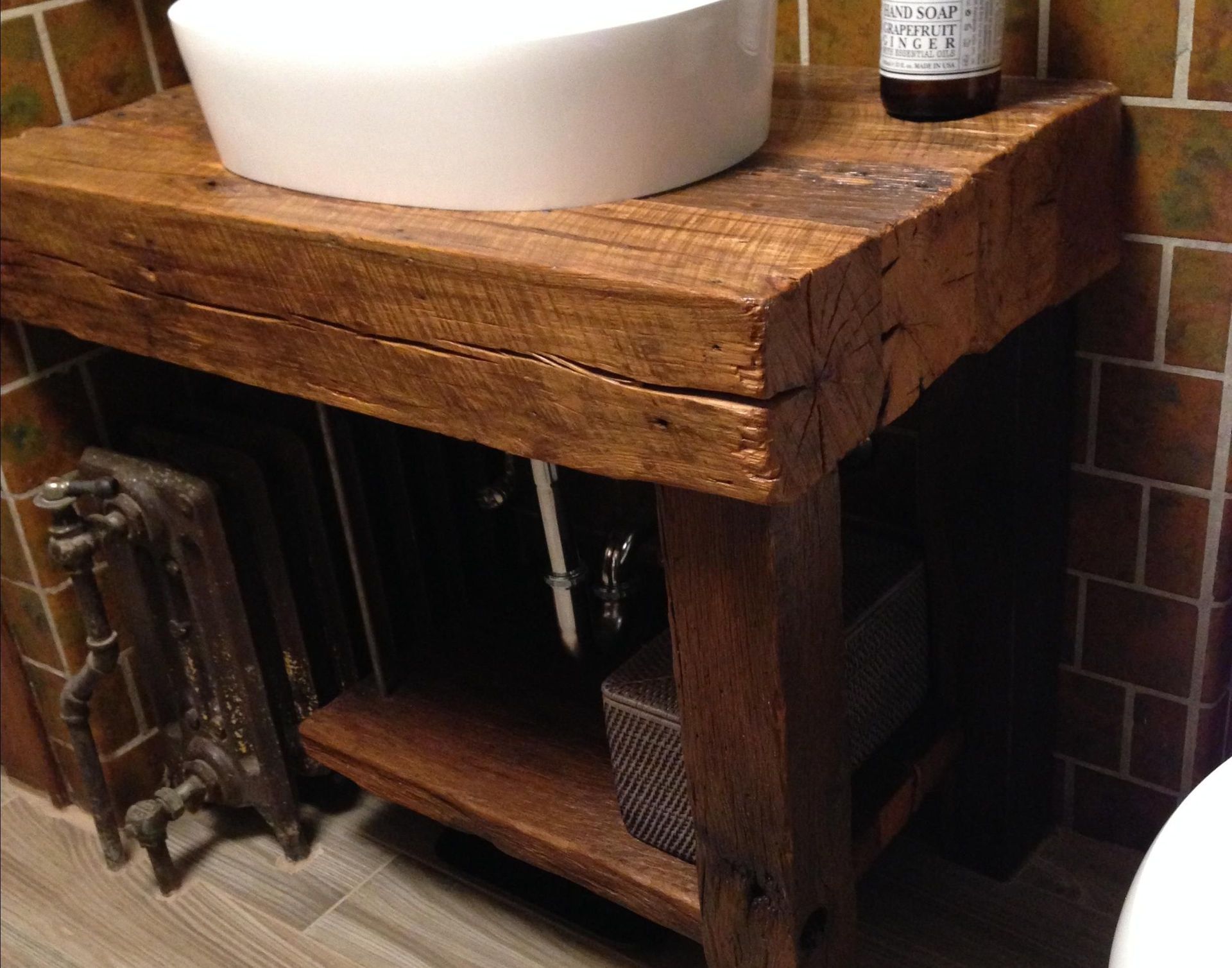 Rustic Bath Vanity - Reclaimed Barnwood 3 