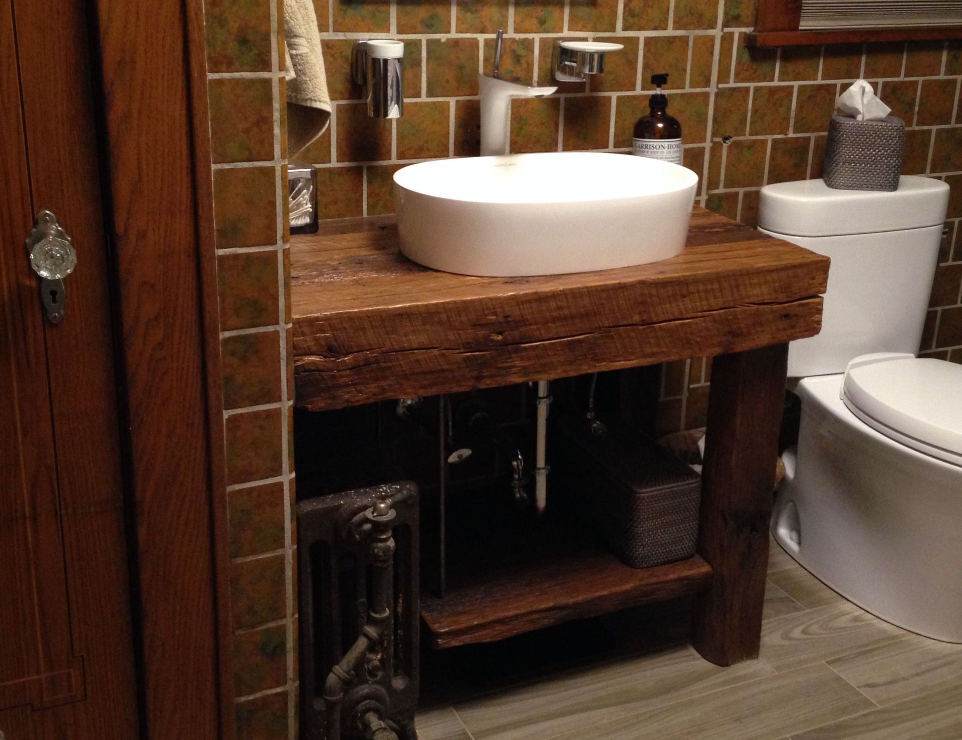 Rustic Bath Vanity - Reclaimed Barnwood 4 