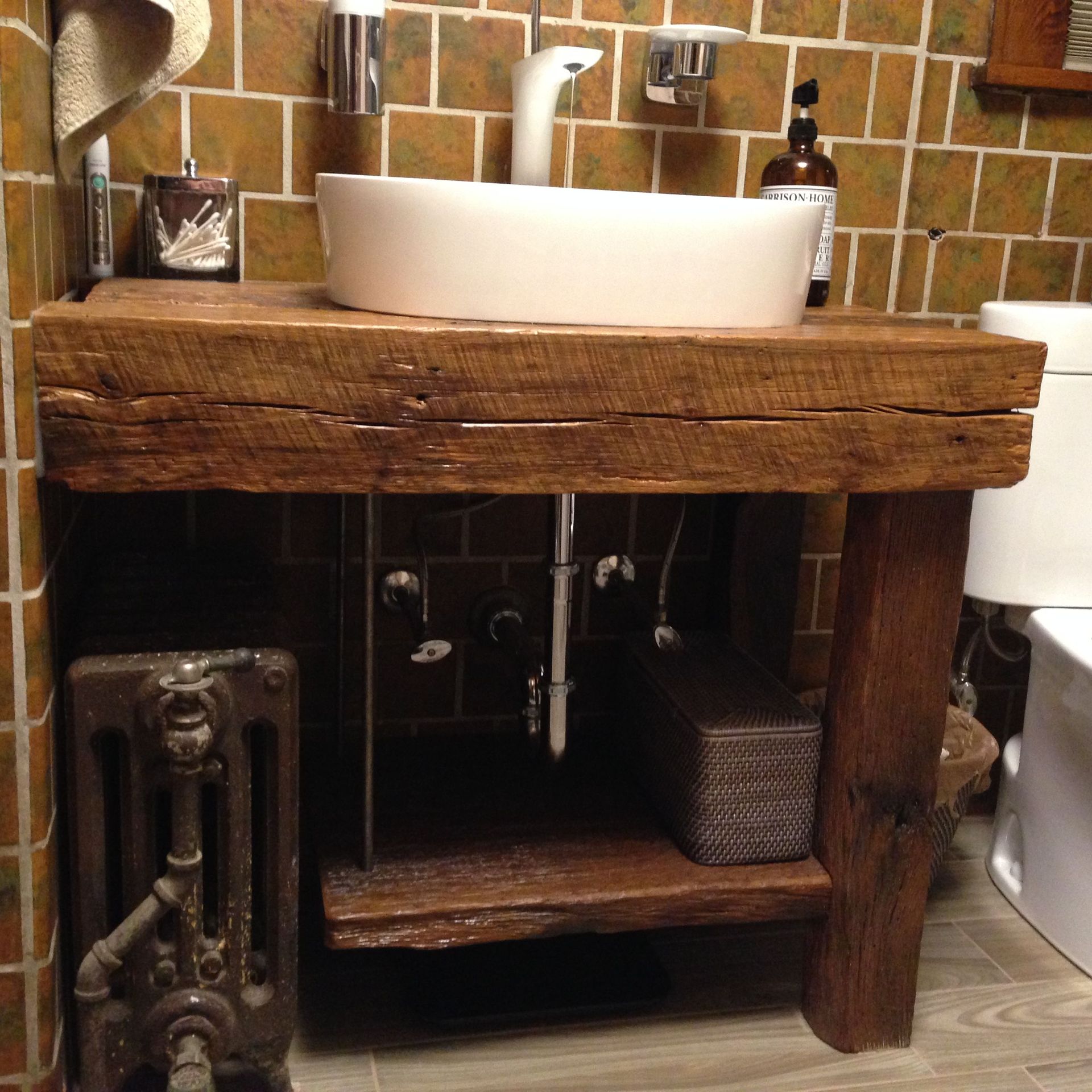 Rustic Bath Vanity - Reclaimed Barnwood
