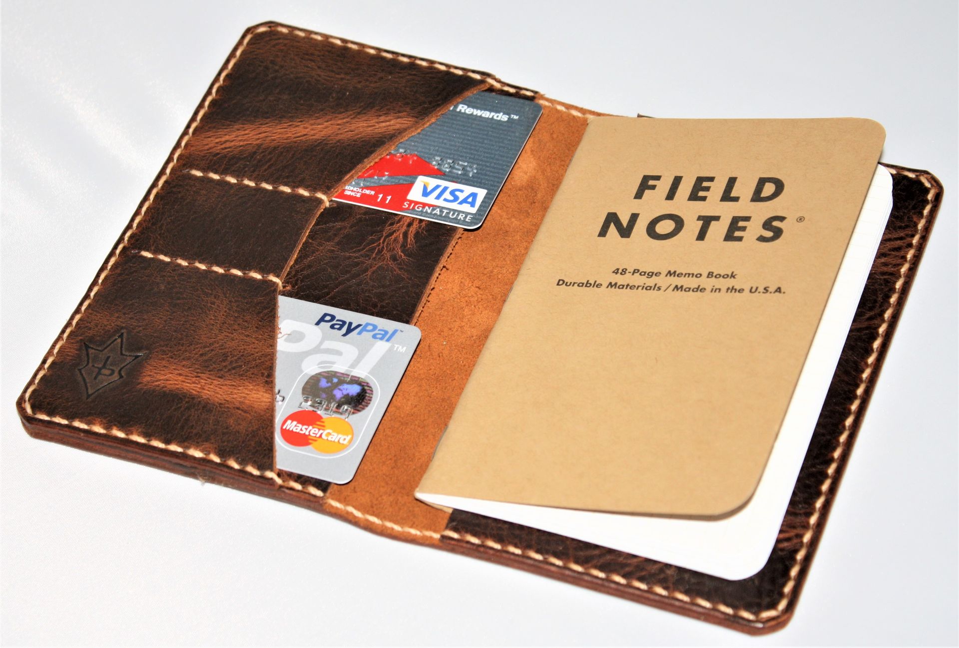 Jp Leathercraft Handmade Scribo Field Notes Cover Wallet Wheat Harvest Leather