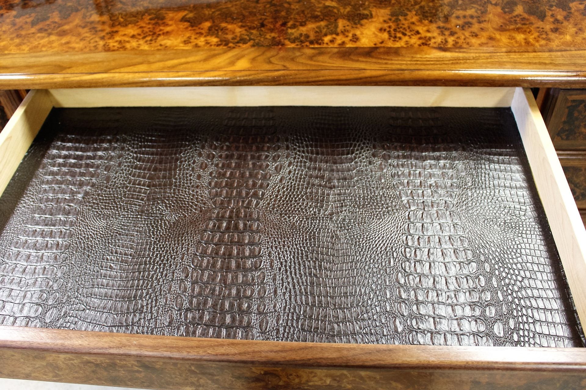 Walnut Burl Executive Desk 4