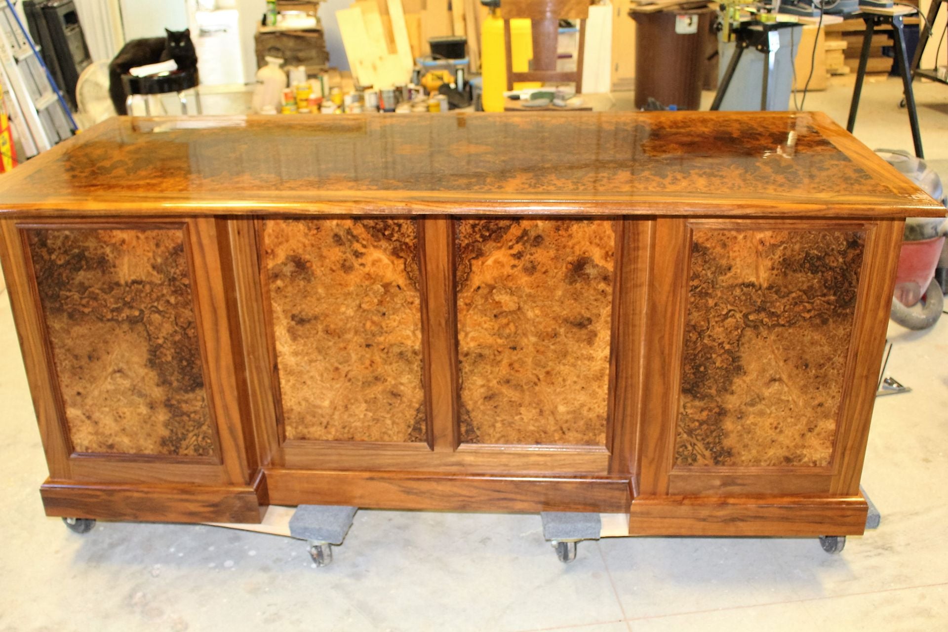 Walnut Burl Executive Desk 6