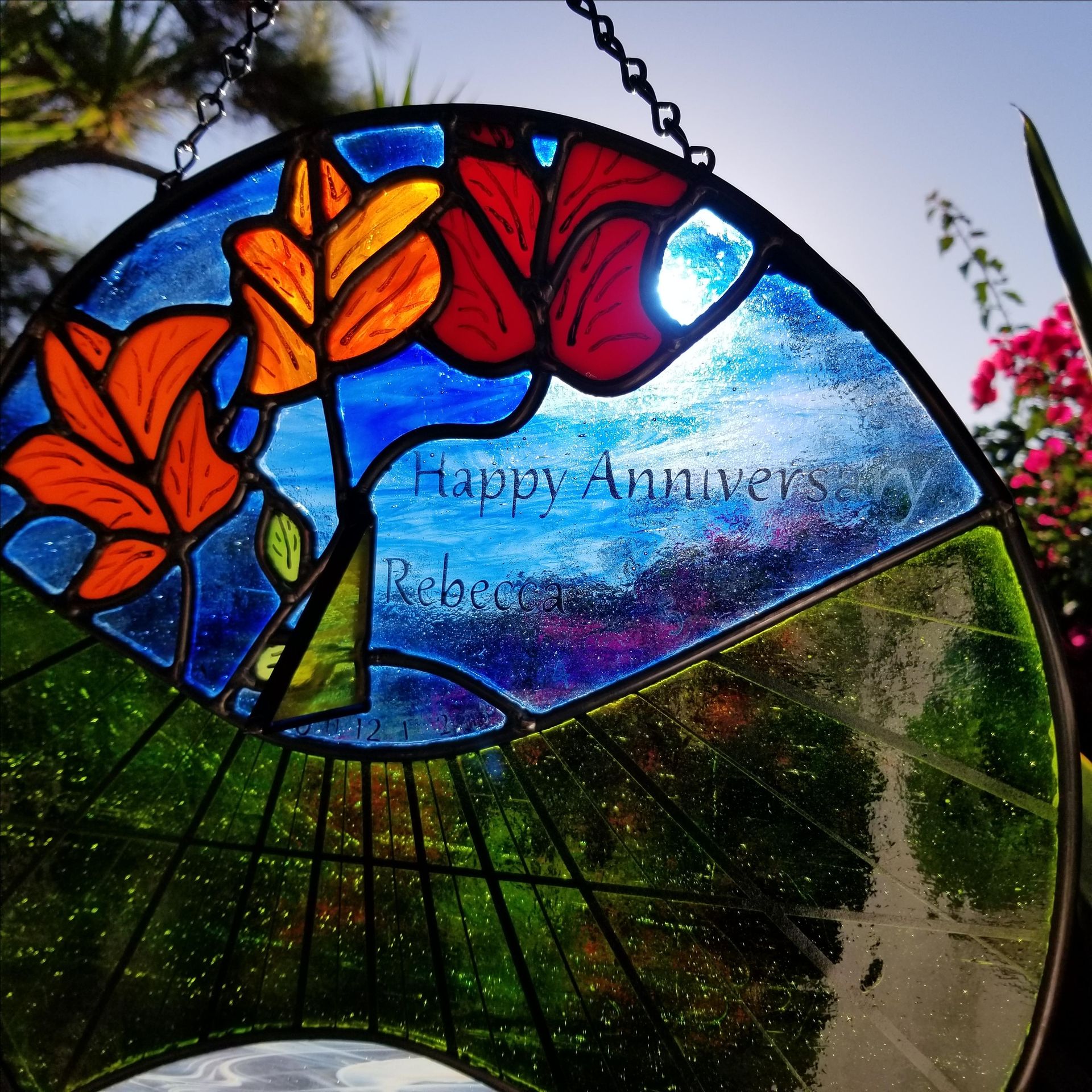 Stained Glass Sundial 4 