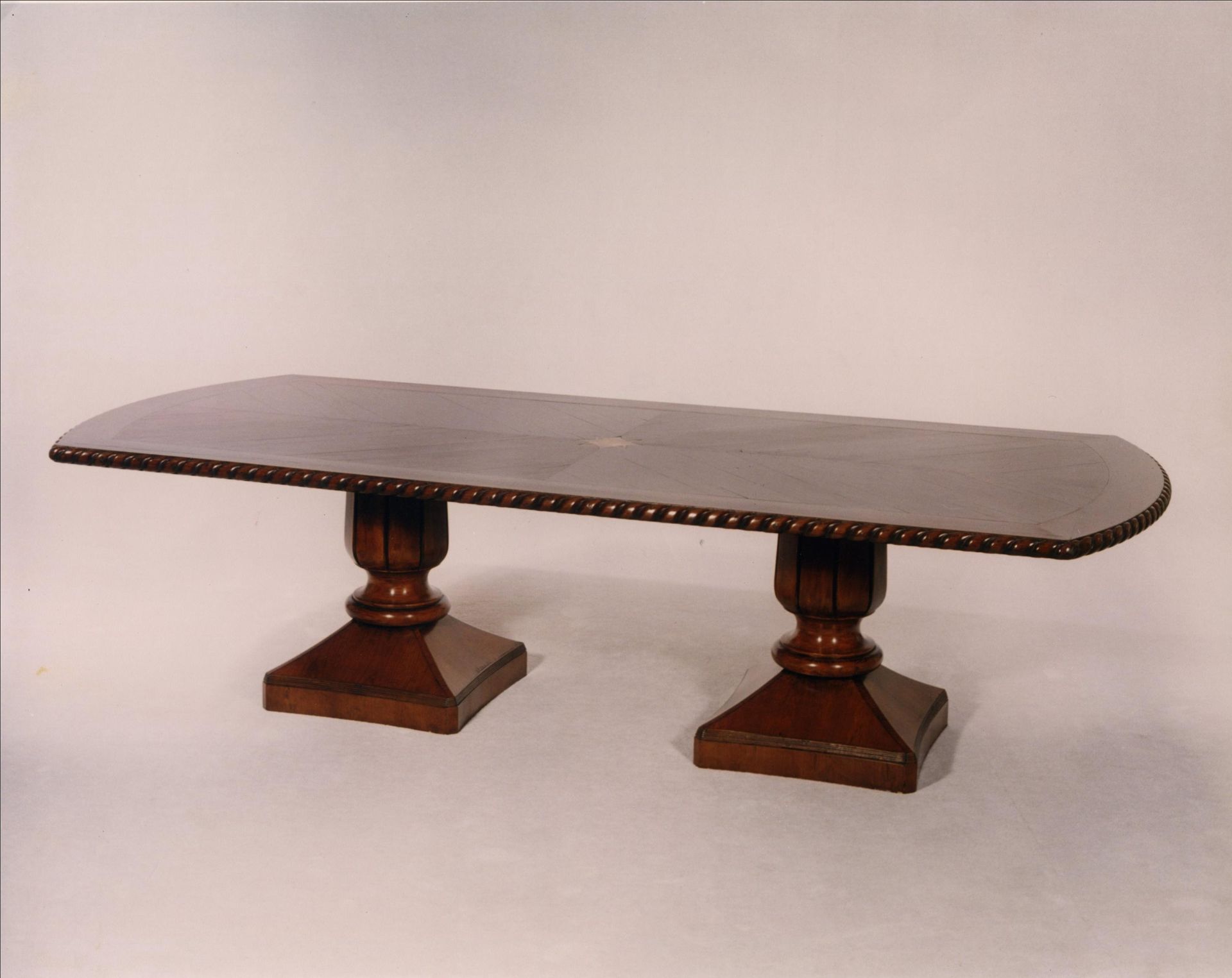 #409 Double Pedistal Dining Table