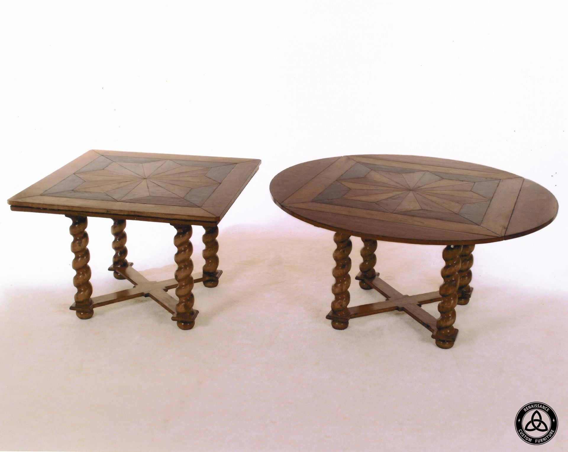 #412 Square To Round Dining Table 2 