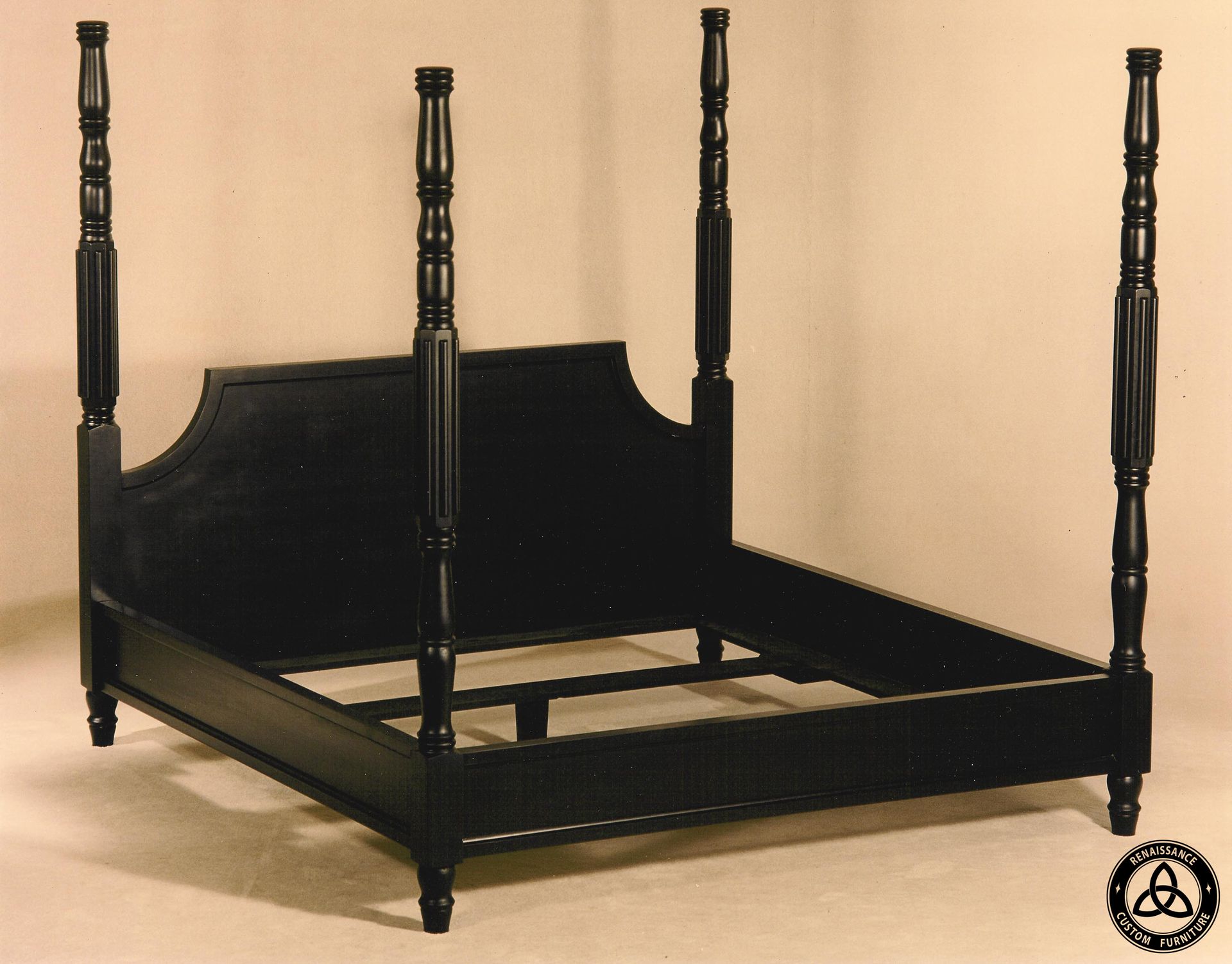 #1202 Black Hand Made Bed