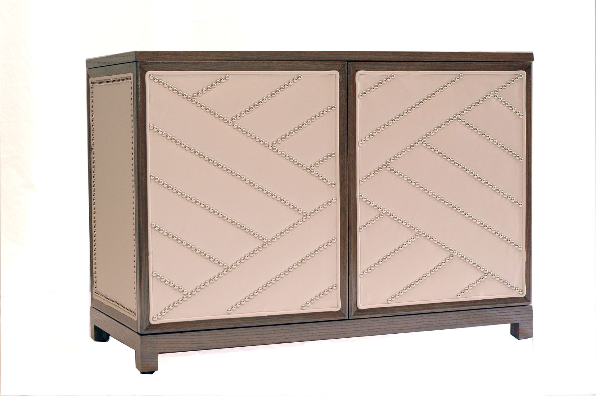 #2081 Leather Upholstered Chest 2 