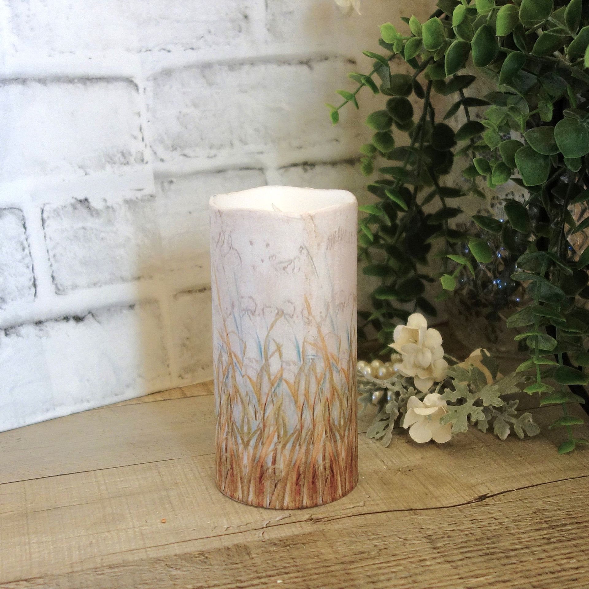 Blue Heron Luminary Candle Blue Heron Light Decor 5 